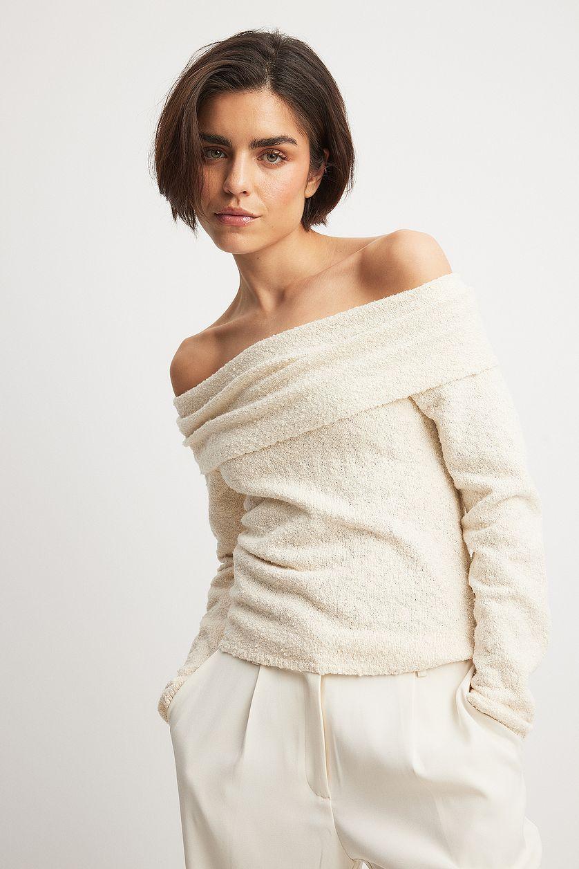 Off Shoulder Knitted Top Product Image