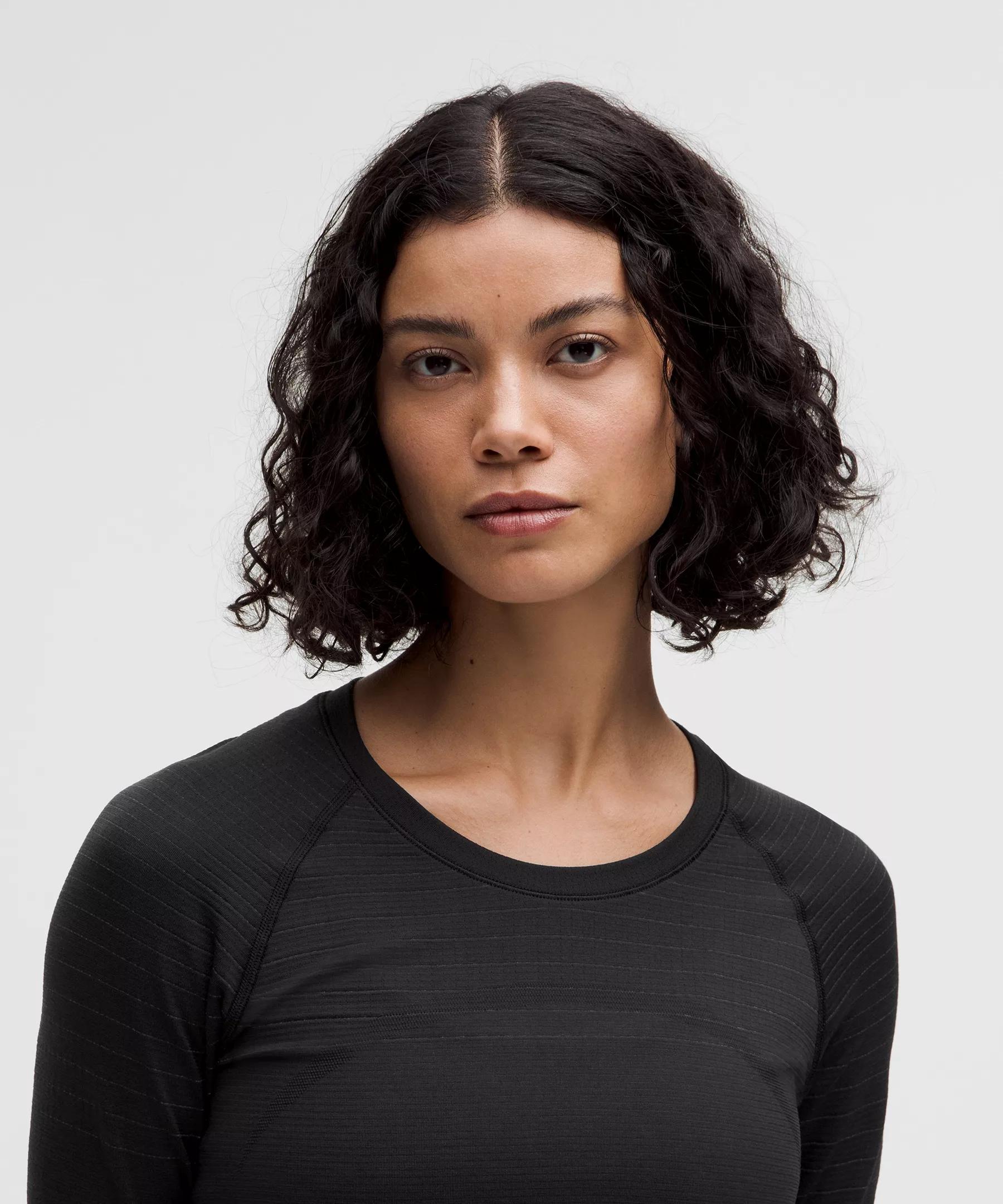 Swiftly Tech Long-Sleeve Shirt 2.0 Waist Length *Glow Stripe Product Image