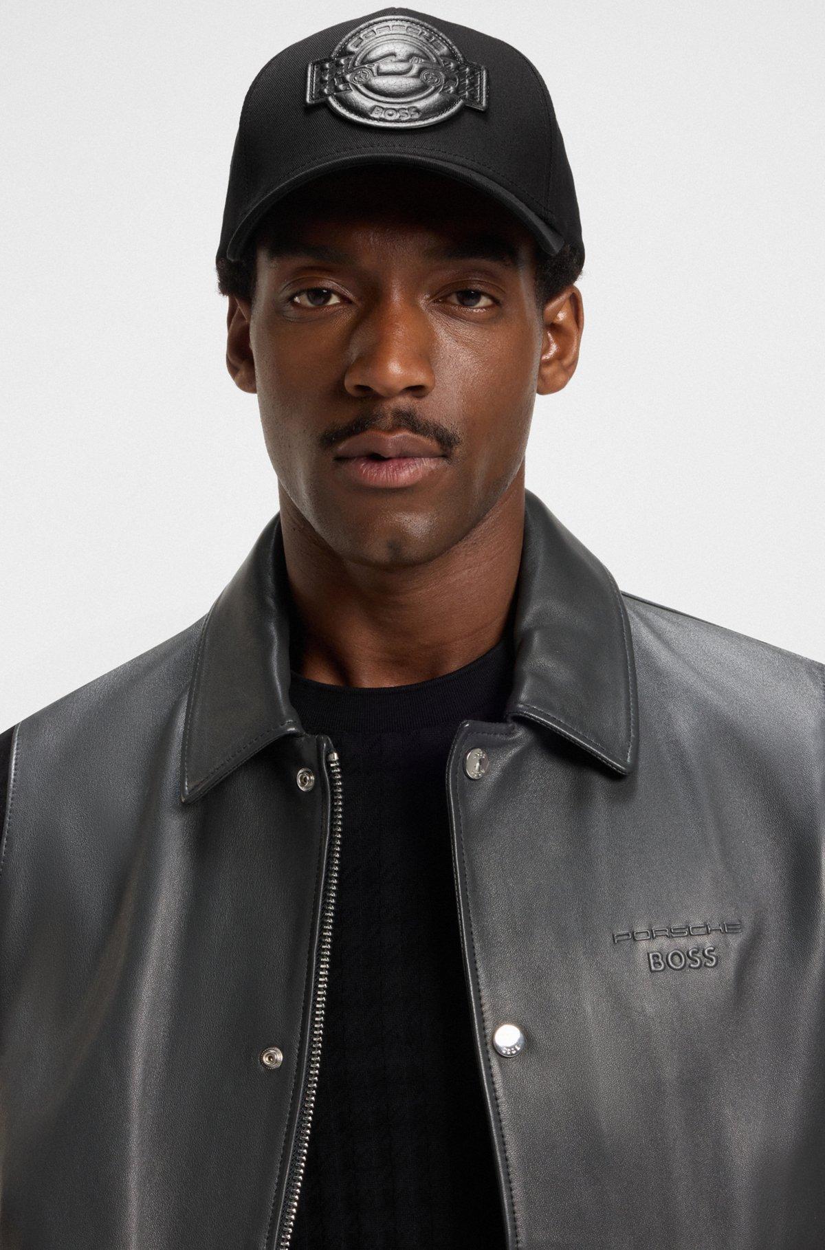 BOSS - Porsche x BOSS cap in cotton with co-branded patch - Black Product Image