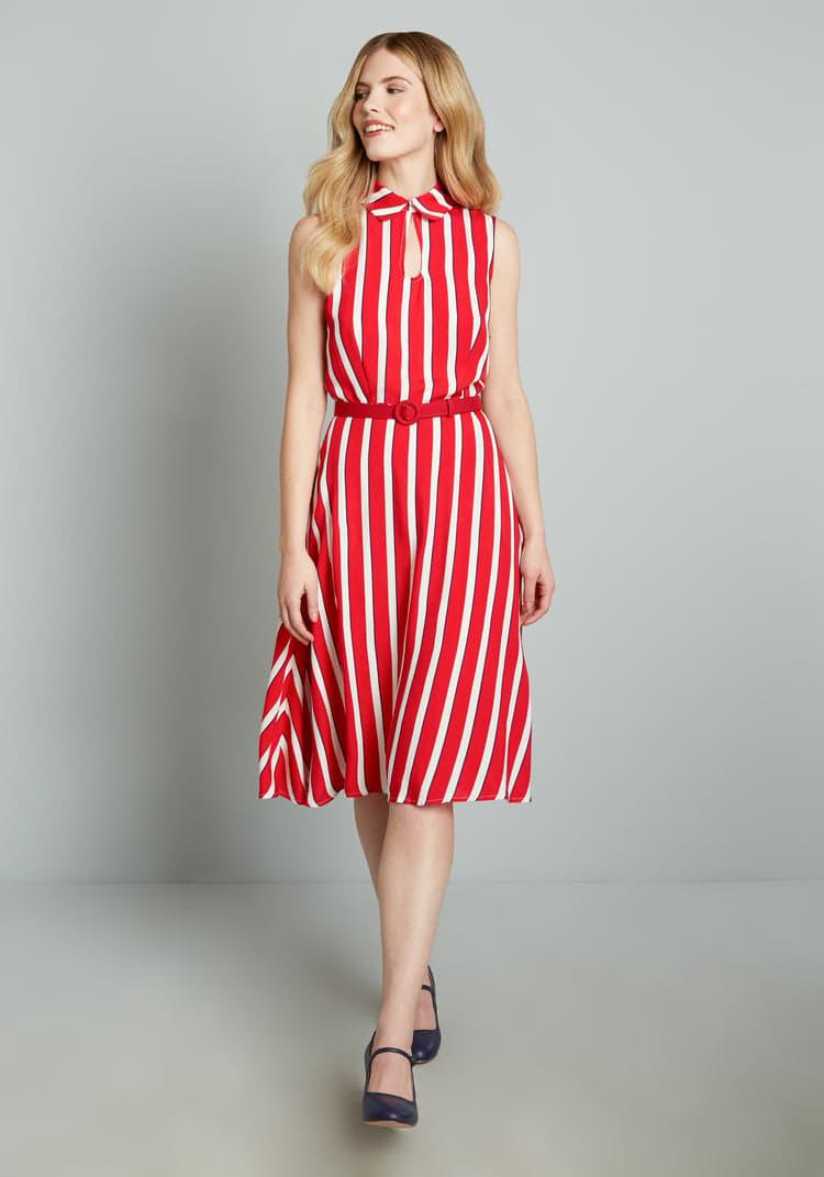 ModCloth x Collectif Posh Your Luck A-Line Dress Product Image