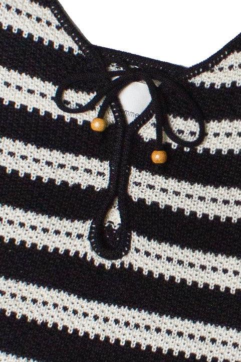 Striped Knit Mini Dress Product Image