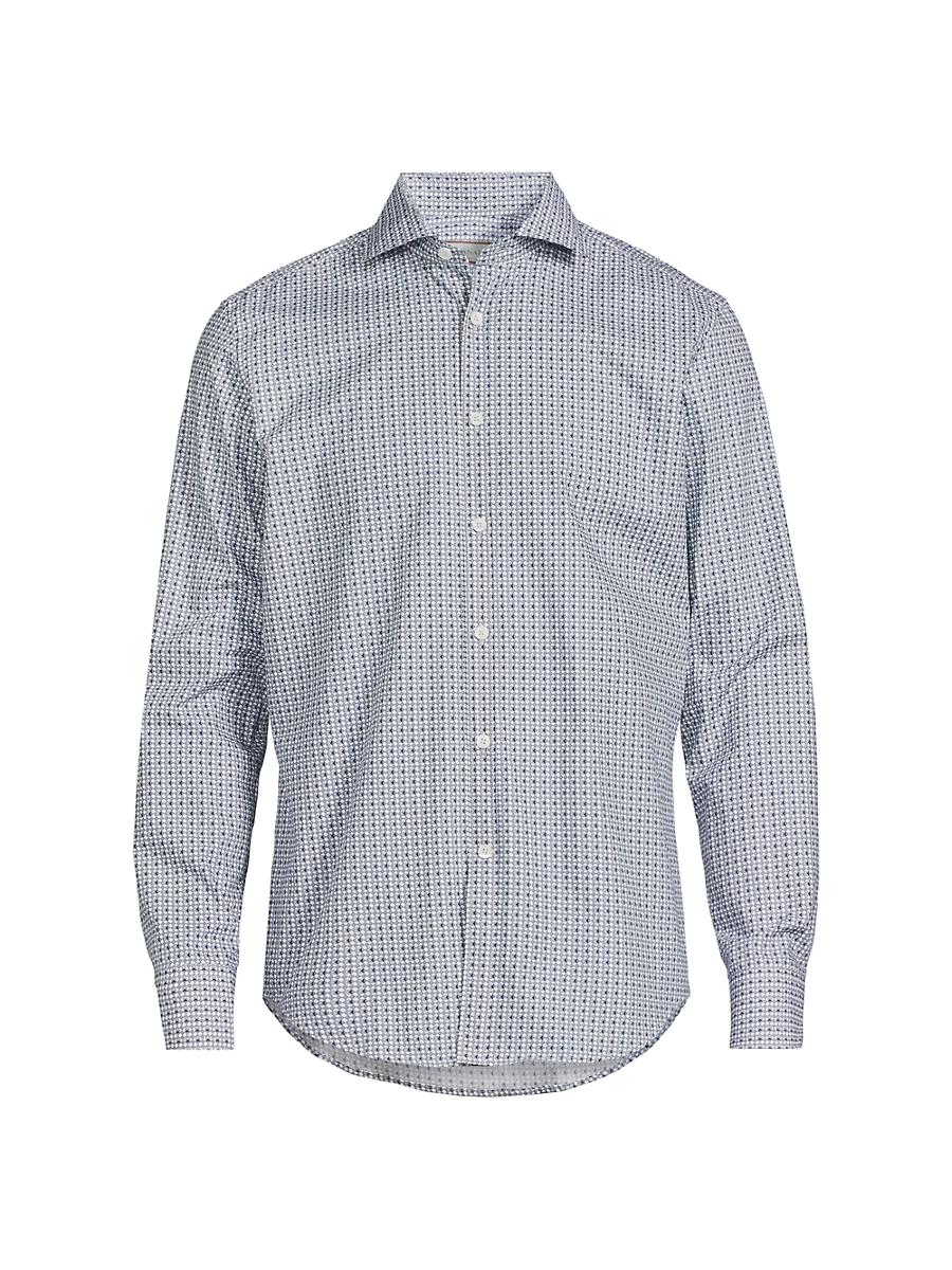 Mens Geometric Print Sport Shirt Product Image