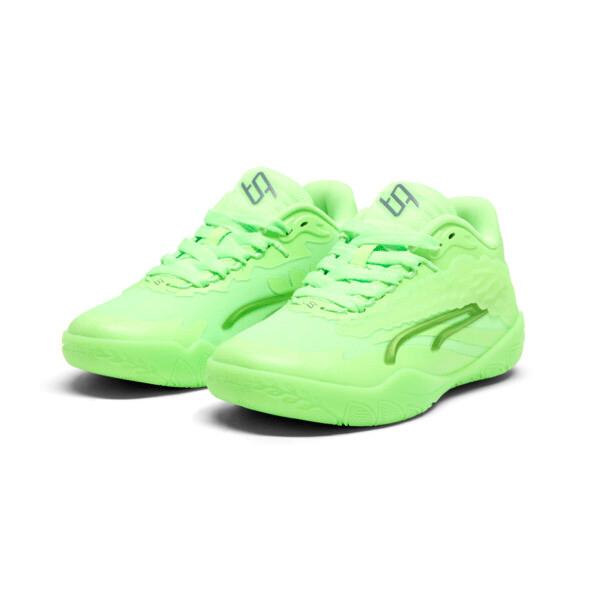 PUMA STEWIE x TEAM Stewie 3 Women's Basketball Shoes in Green Glare/Galactic Grey Product Image