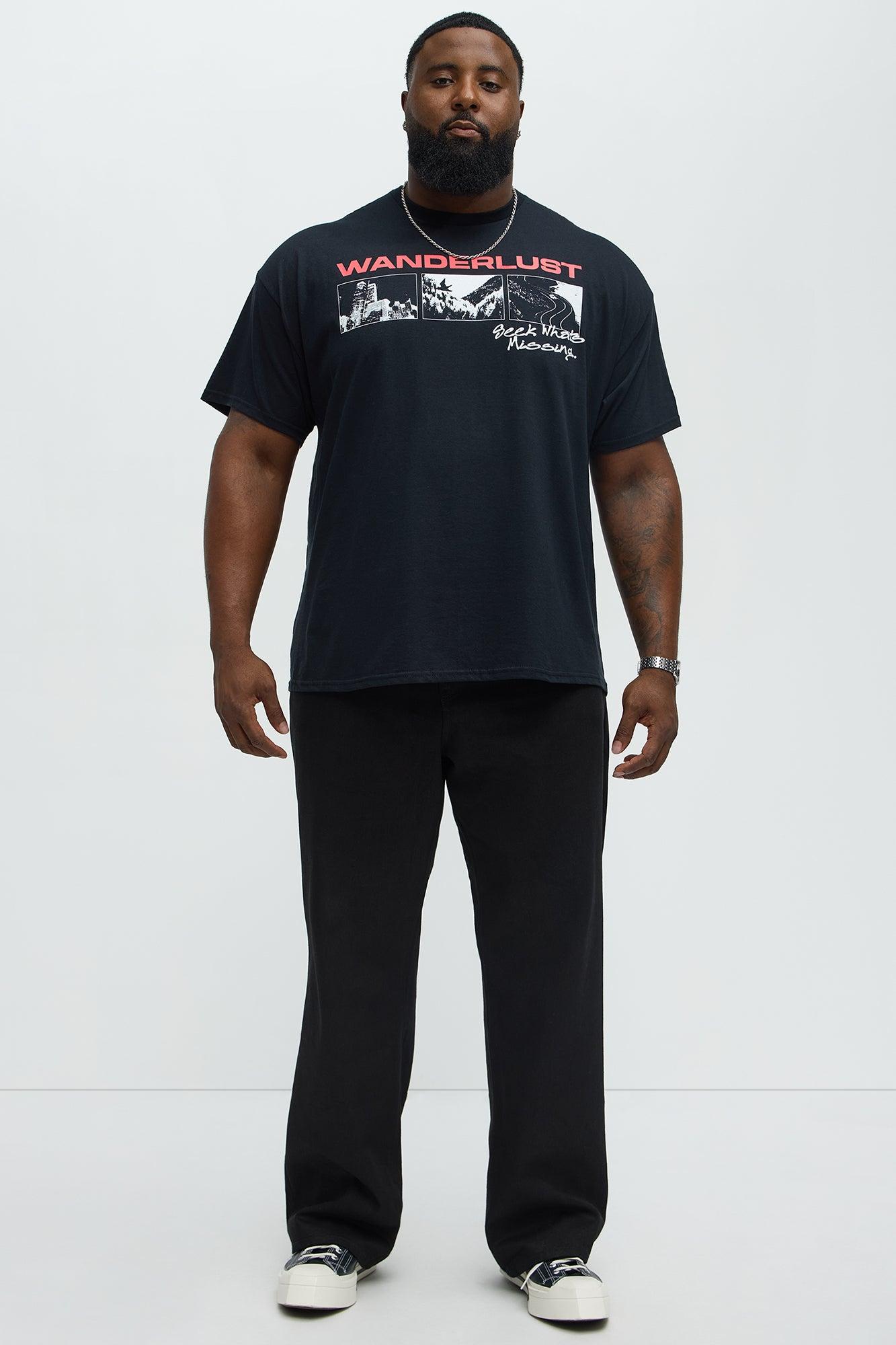 Wanderlust Seek What's Missing Short Sleeve Tee - Black Male Product Image