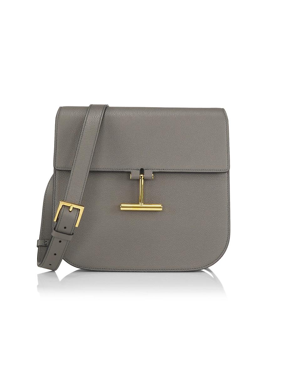 Tara Medium Crossbody in Grained Leather with Leather Strap Product Image