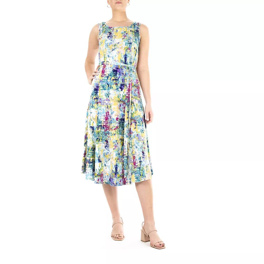 Women's Nina Leonard Print Midi Dress,  Product Image