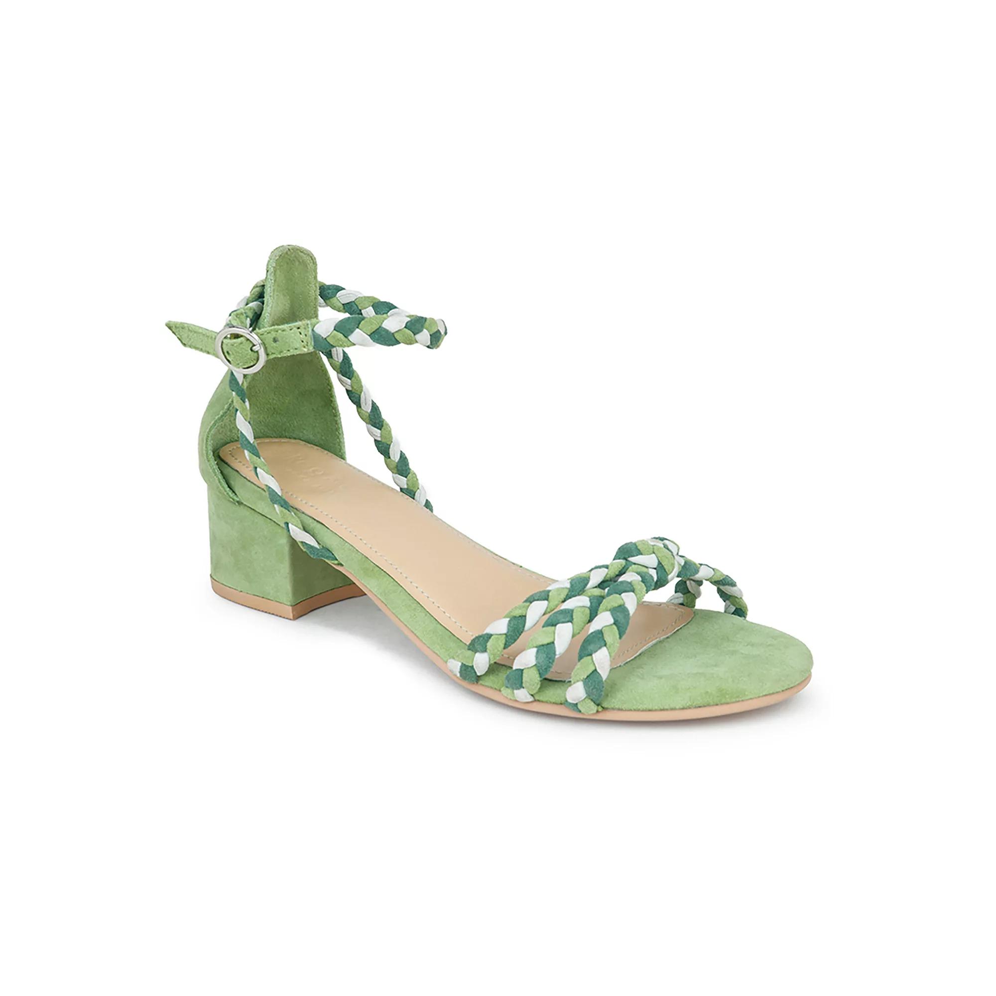 Rag & Co Candace Women's Suede Dress Sandals, Size: 10, Green Product Image