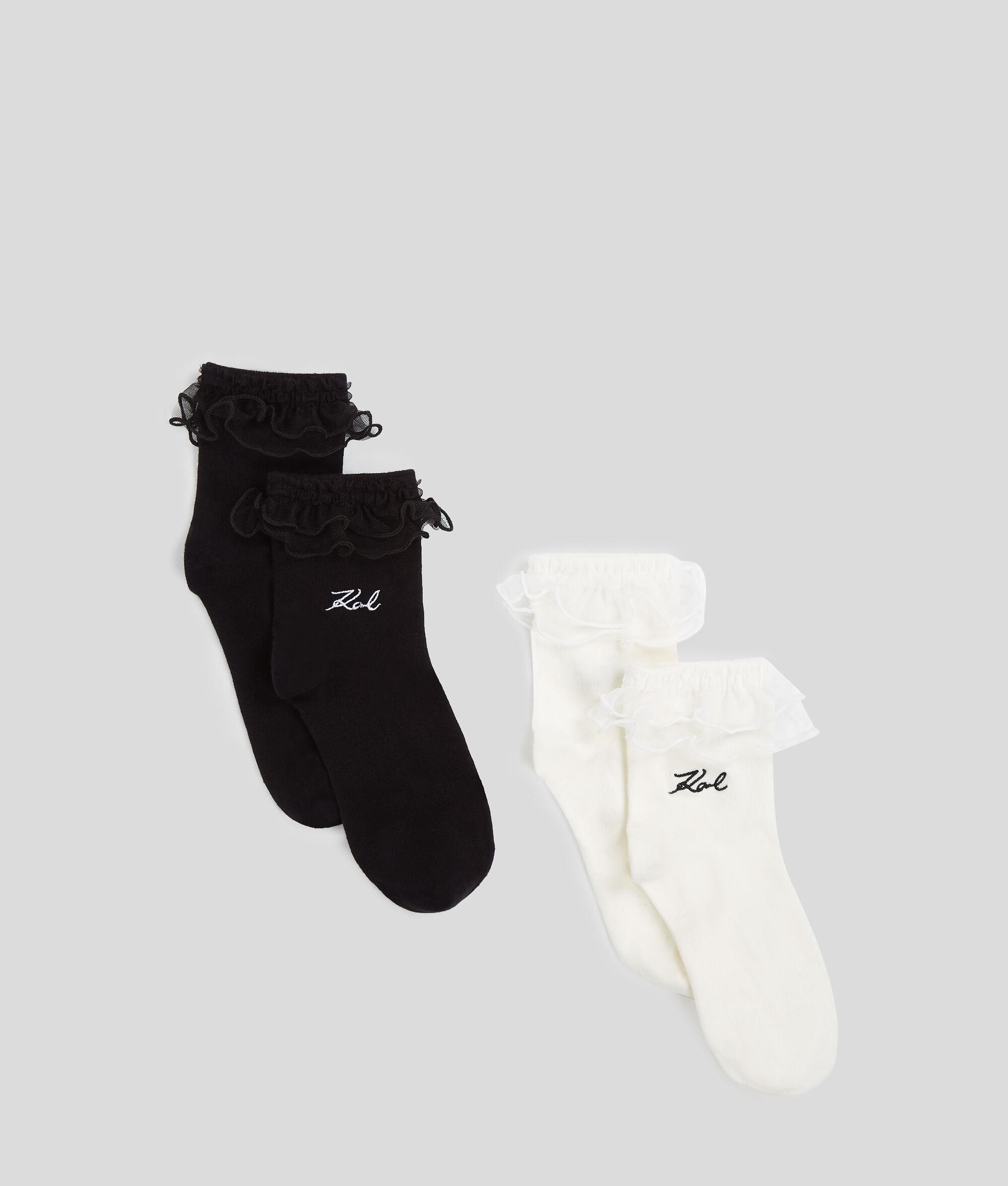 K/SIGNATURE RUFFLE SOCKS – 2-PACK Product Image