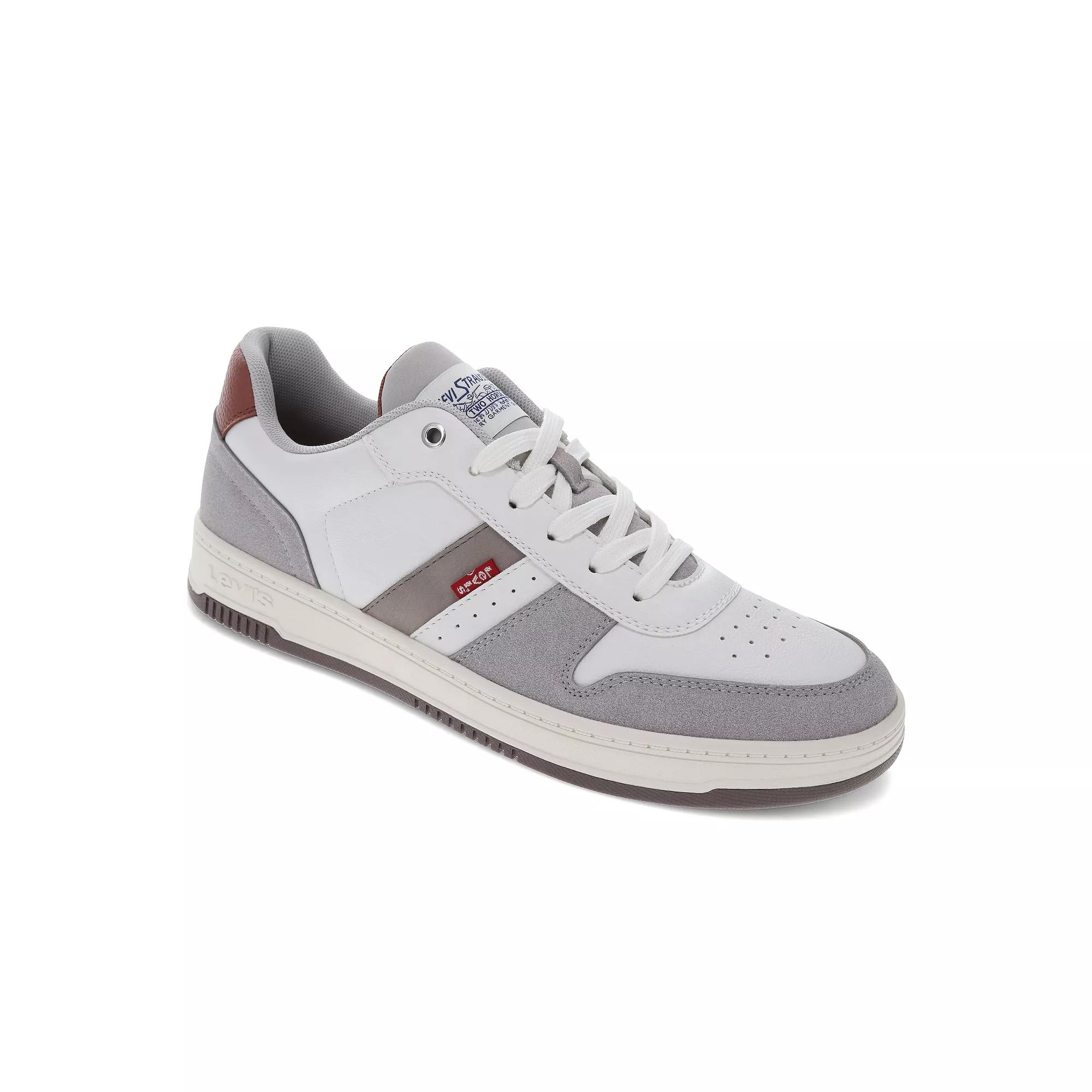 Levi's® Drive Men's Low-Top Sneakers, Size: 9, White Cappuccino Brown Product Image