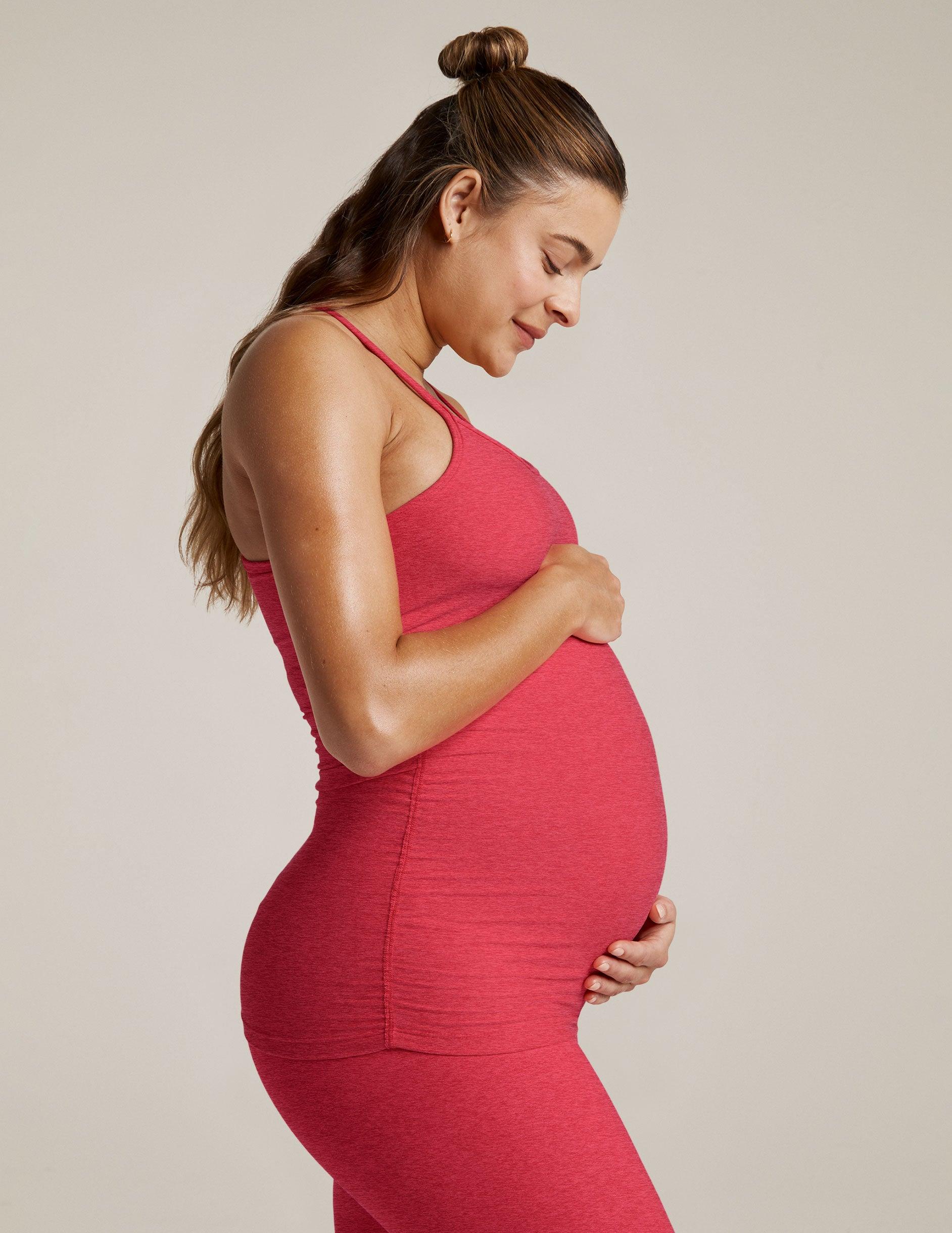 Spacedye Keep Your Cool Maternity Slim Racerback Tank Product Image