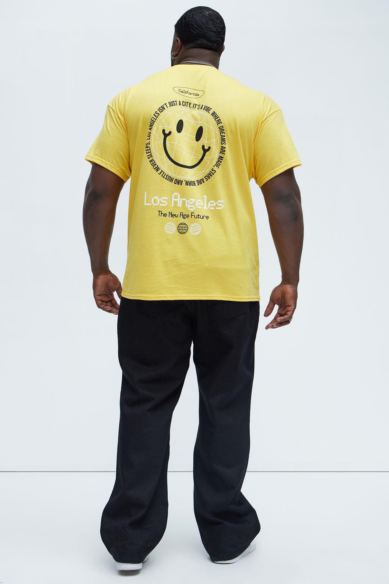 LA Smile Short Sleeve Tee - Yellow Product Image