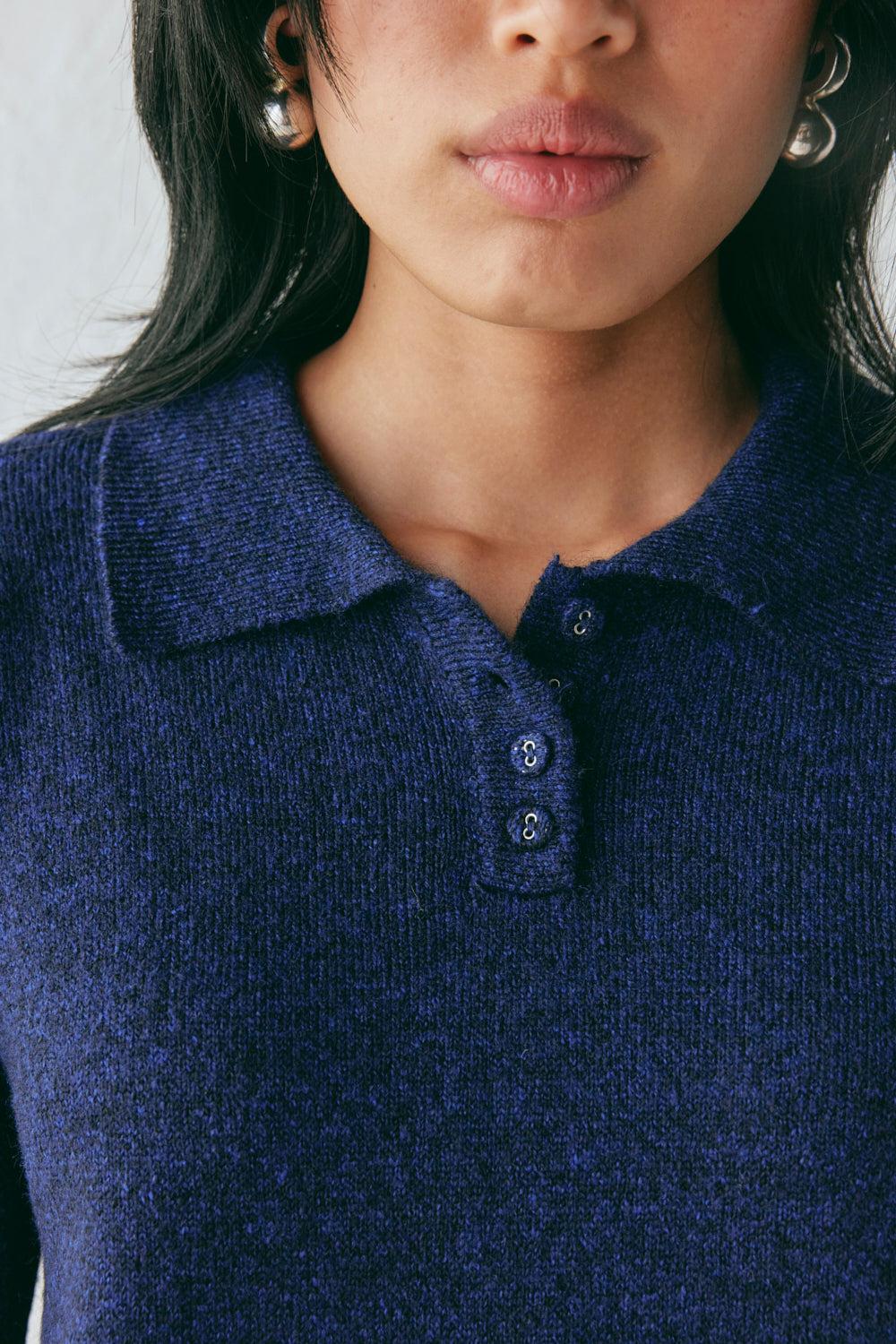 Bronte Knit Jumper Navy Marle Product Image