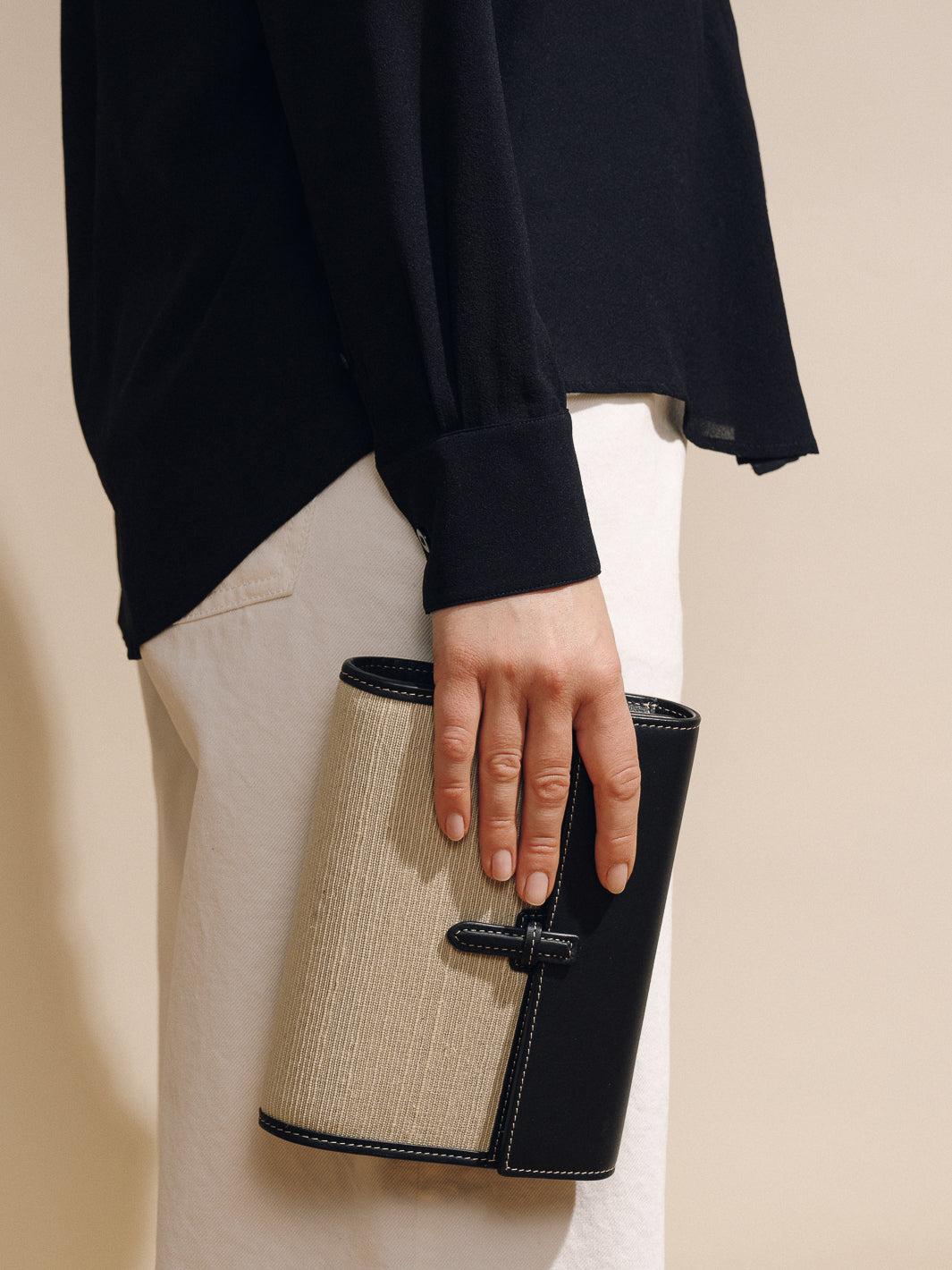 The Small Soft Clutch in Natural Fiber Product Image