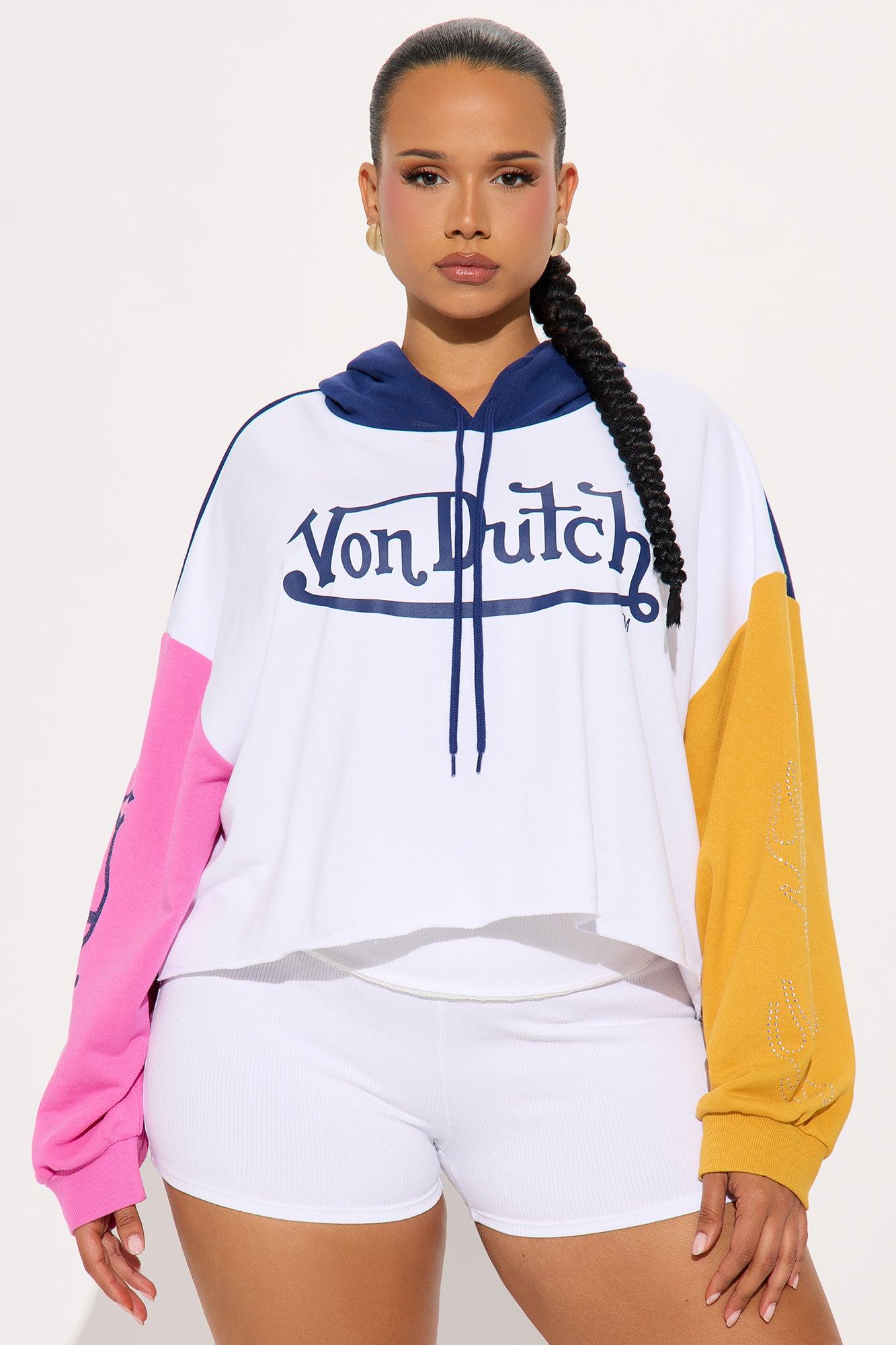 Von Dutch Fire Rhinestone Hoodie - Multi Color Product Image