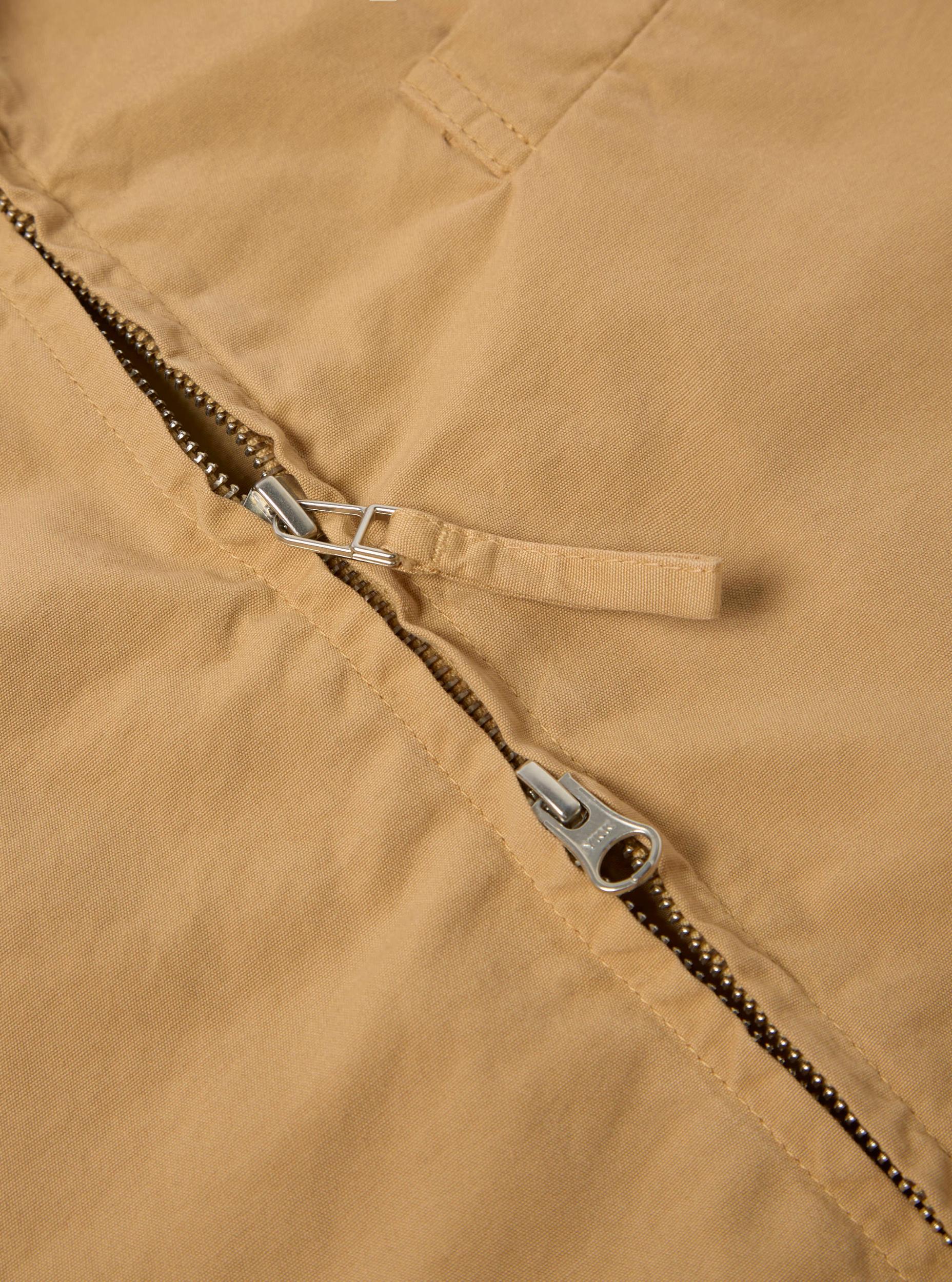 Dark Sand Summer Canvas Windcheater Jacket Product Image