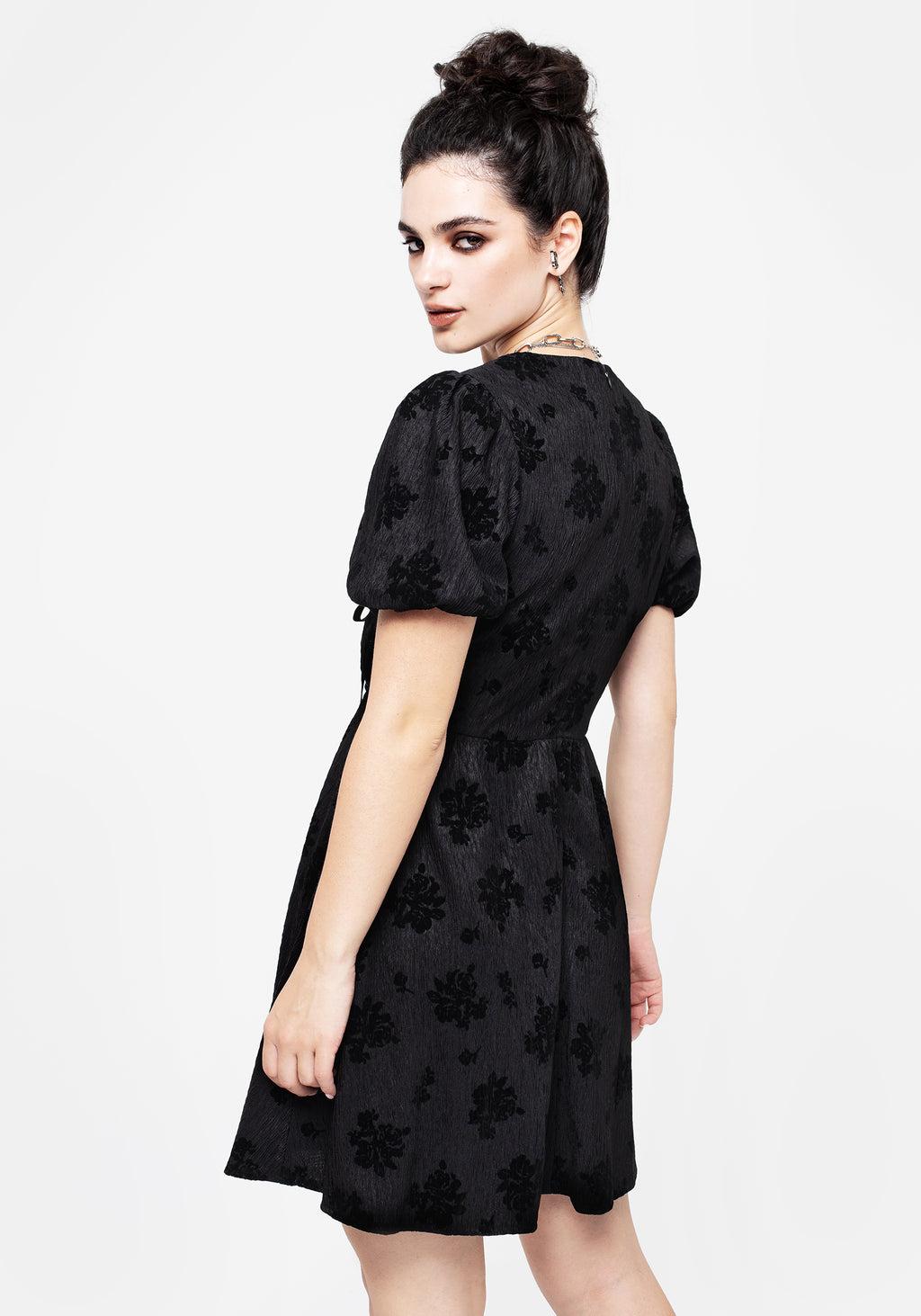 Giselle Floral Puff Sleeve Mini Dress Product Image