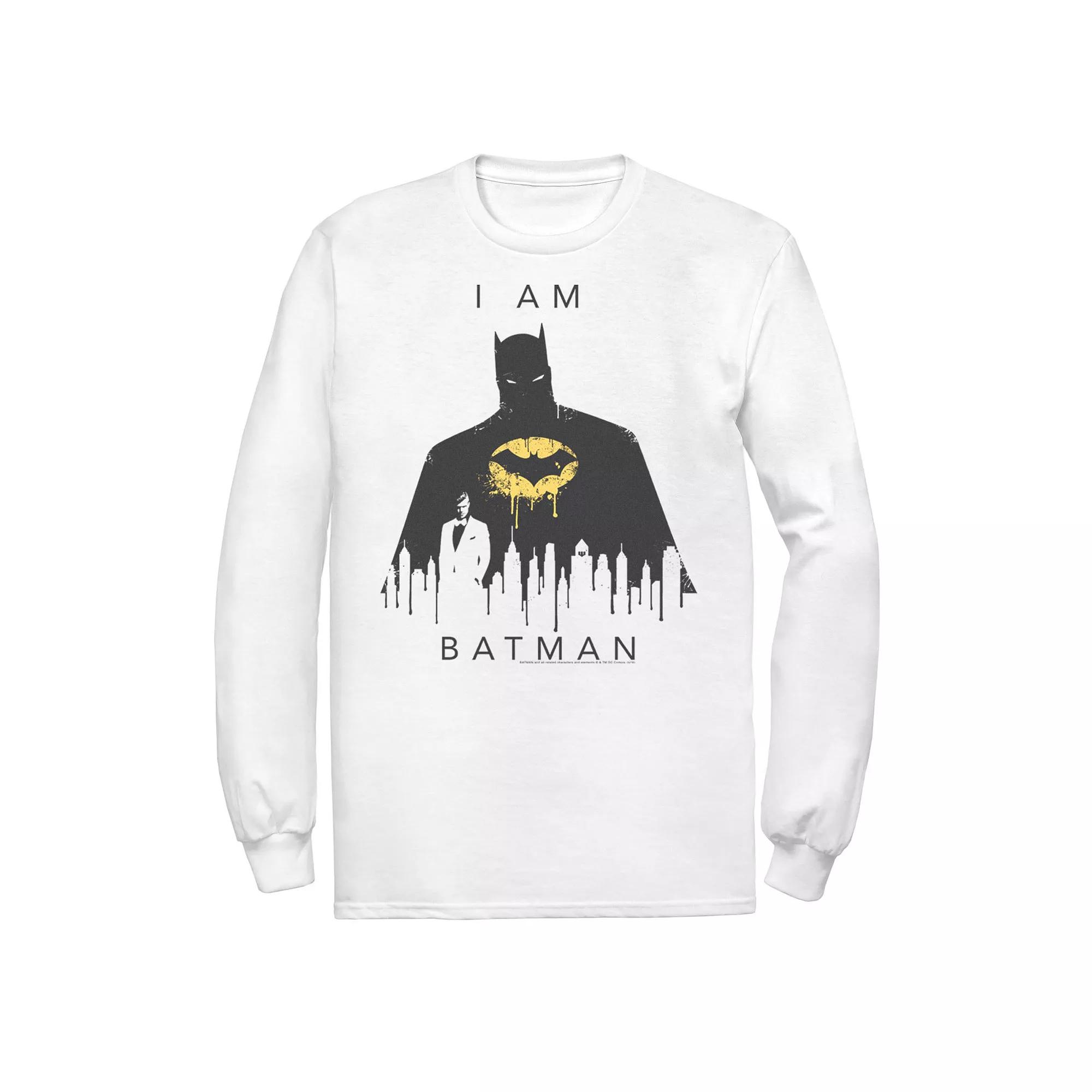 Men's DC Comics I Am Batman Skyline Poster Tee,  Product Image