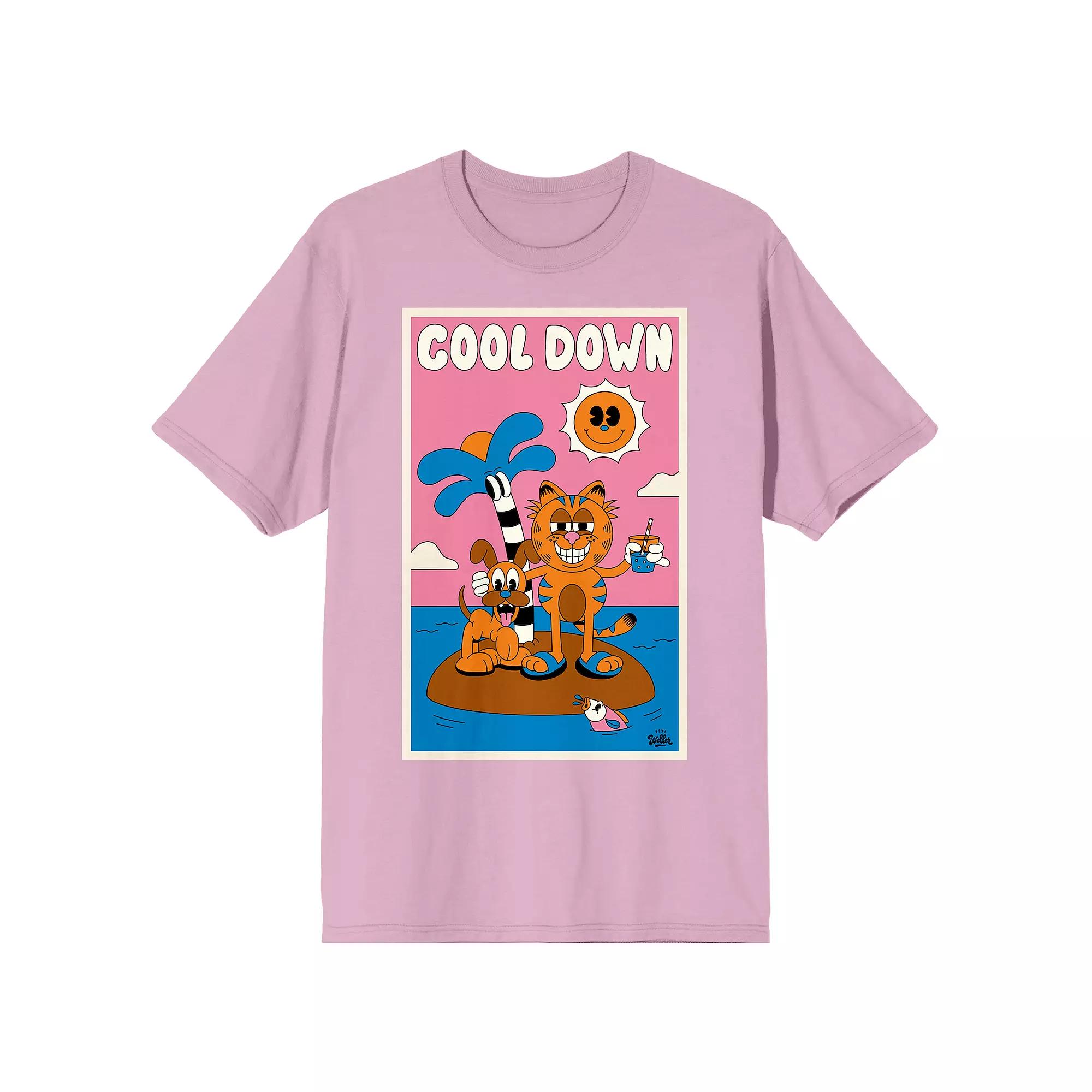 Men's Garfield Cool Down Graphic Tee,  Product Image