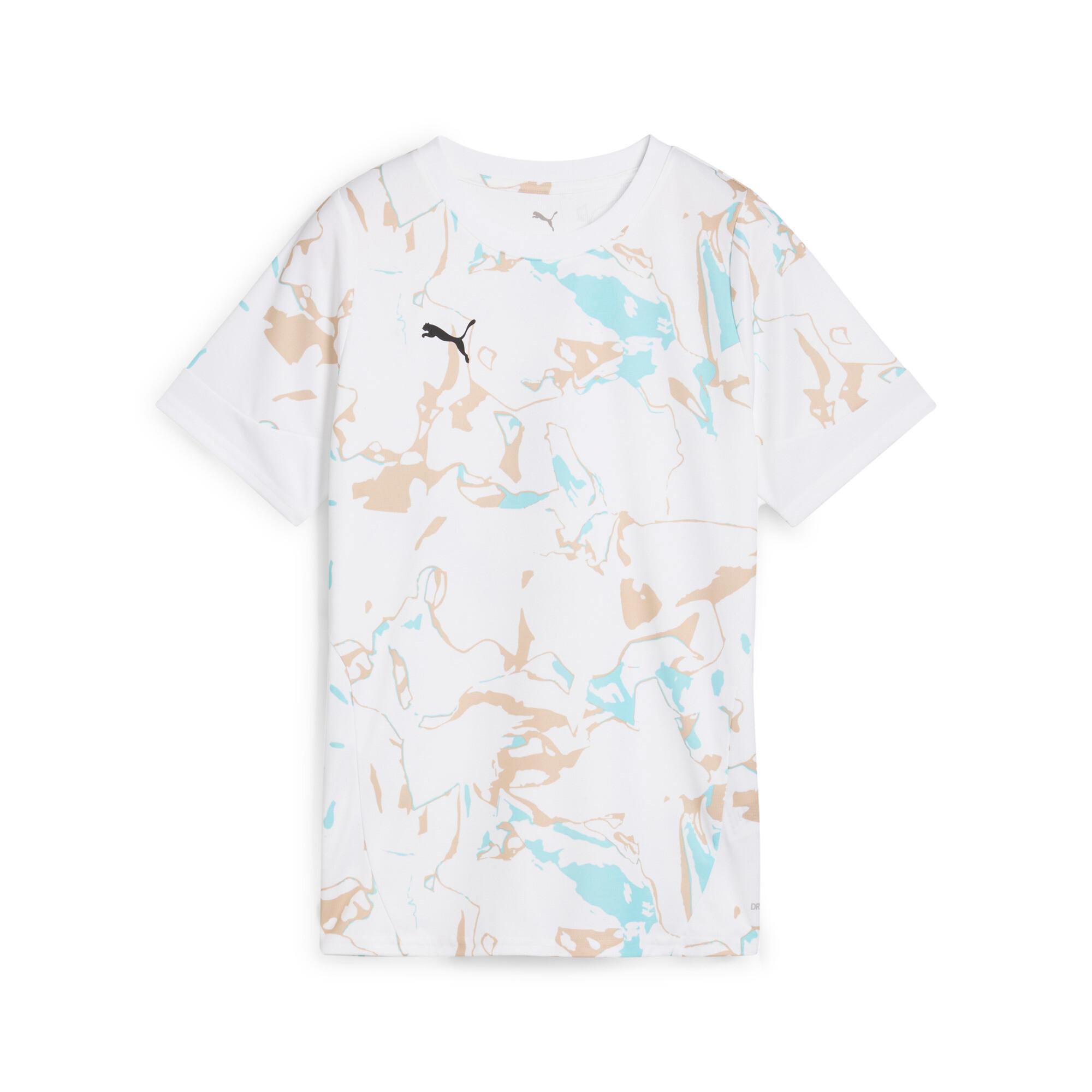 PUMA IndividualEARTH DAY Football Jersey Women in White/Light Sand Product Image