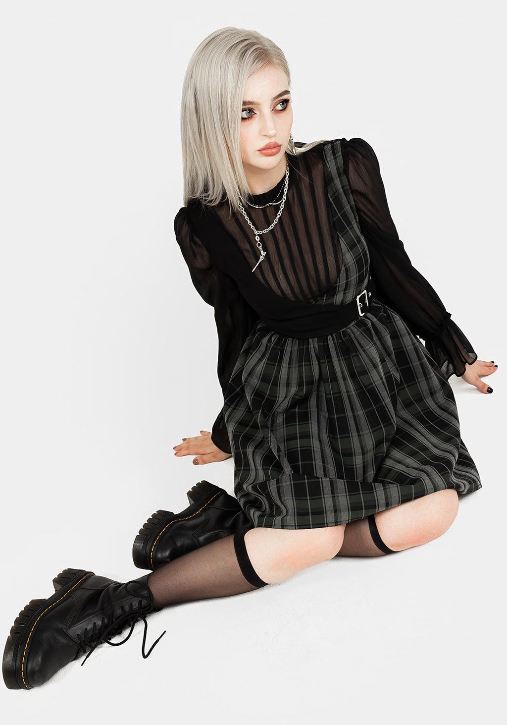 Checkmate Wrap Suspender Mini Dress Product Image