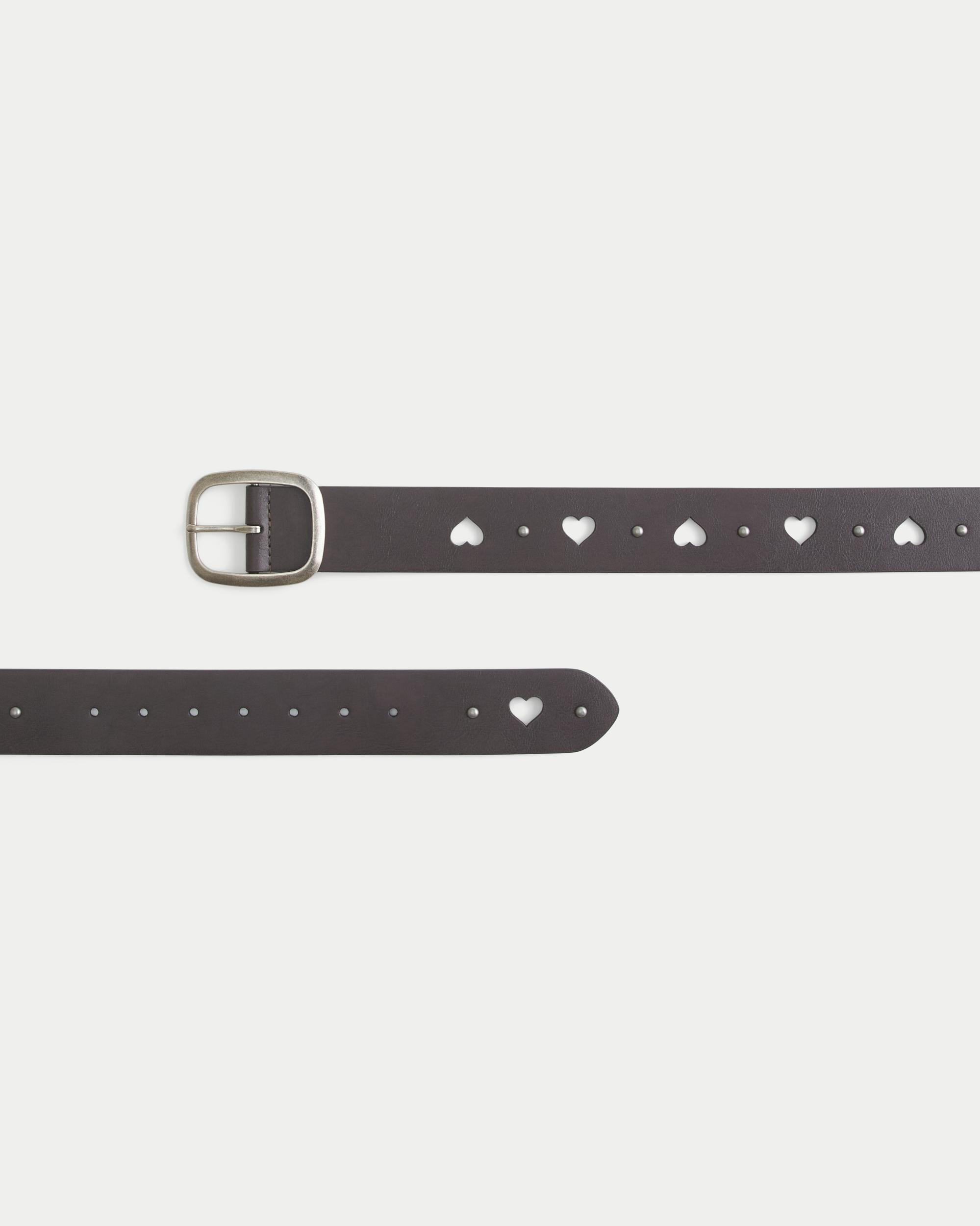 Sunburst Grommet Vegan Leather Belt Product Image