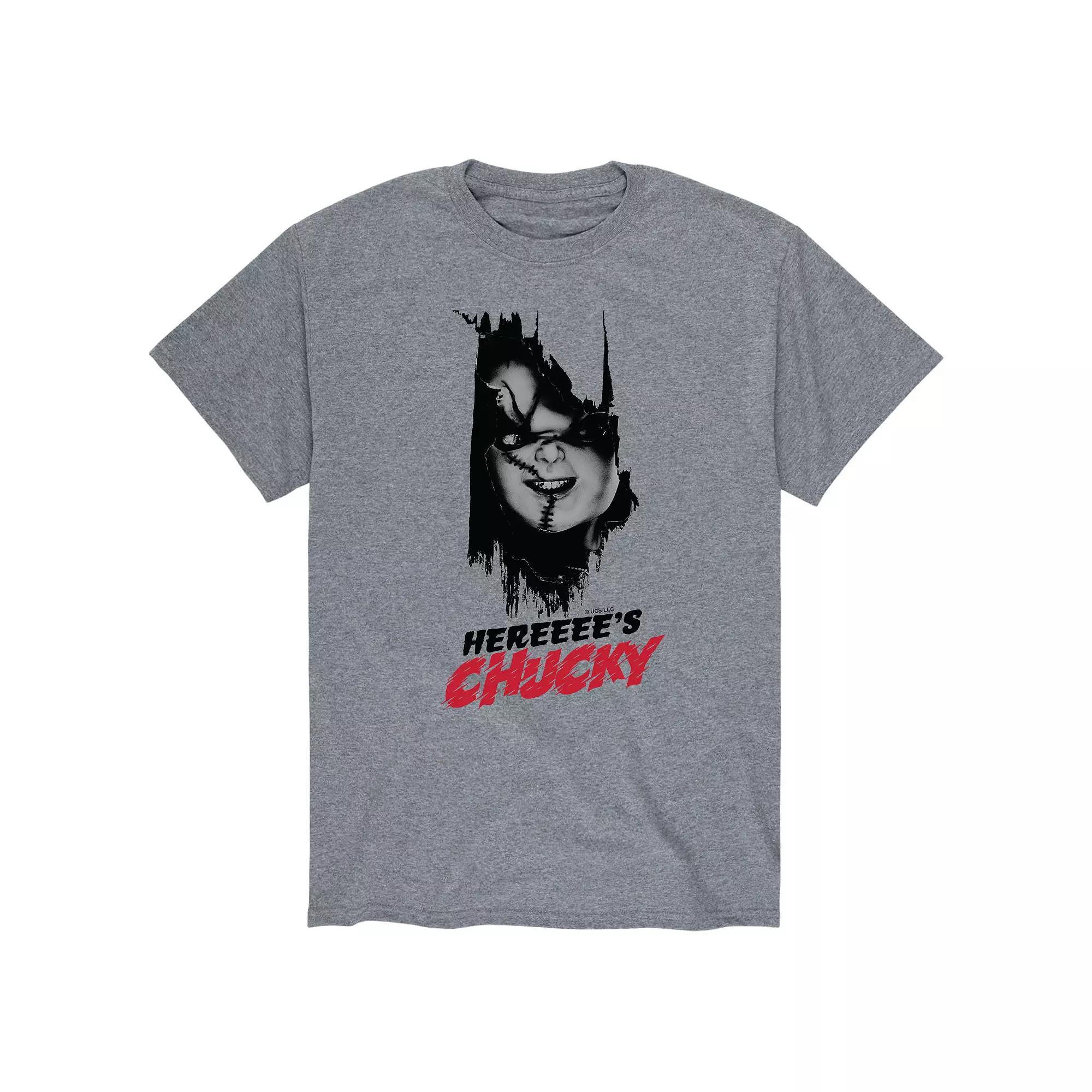 Big & Tall Chucky Heres Chucky Graphic Tee, Men's,  Product Image
