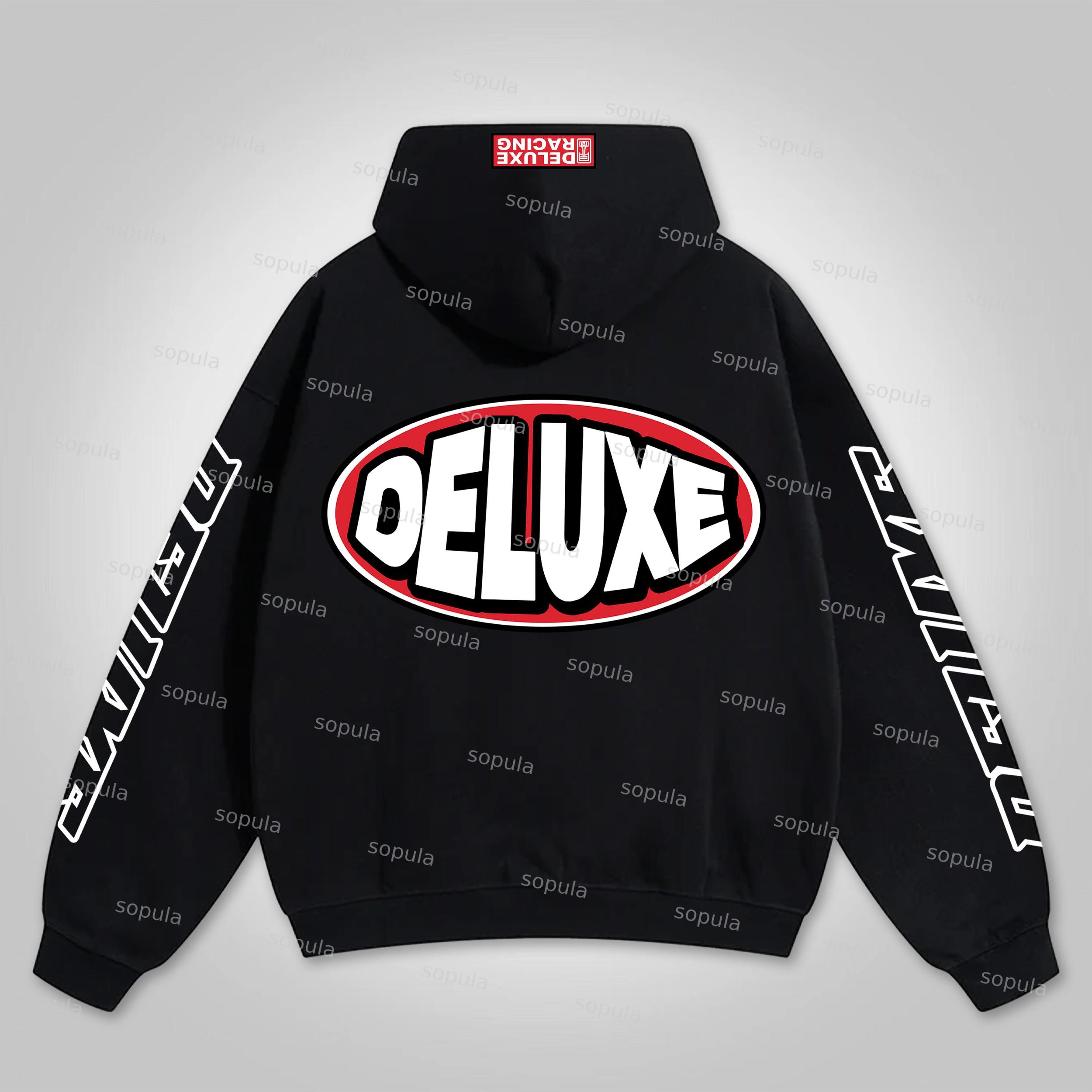 Vintage Deluxe Graphic Hip Hop Oversized Zip Up Hoodie Product Image