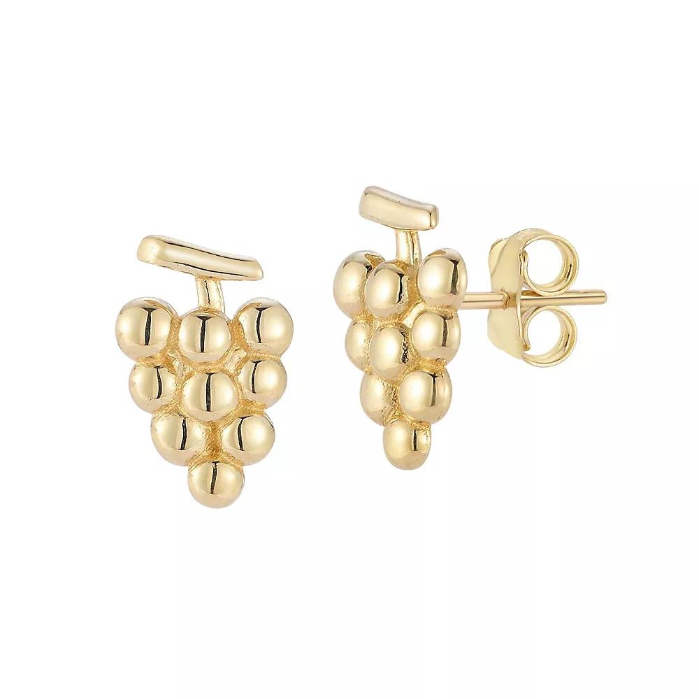 LUMINOR GOLD 14k Gold Grape Stud Earrings, Women's Product Image