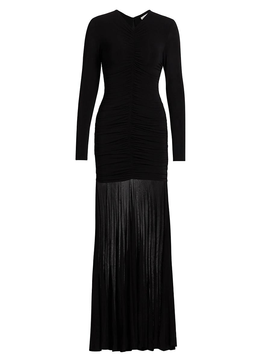 Womens Fawn Ruched Maxi Dress Product Image