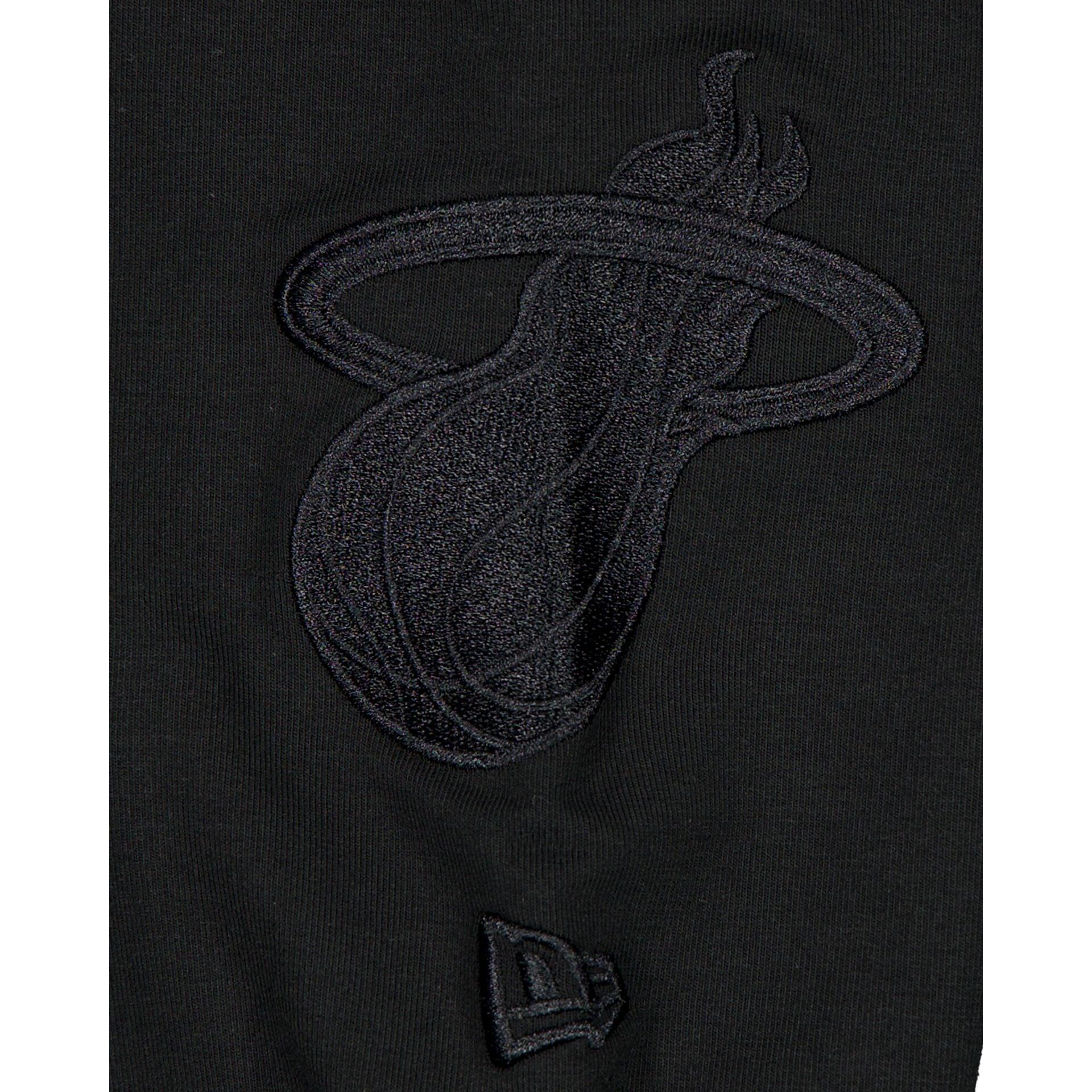 Miami Heat Black on Black Logo Select Hoodie Male Product Image