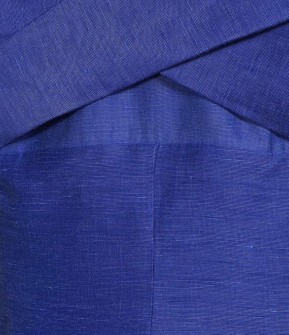 Muse by Marchesa Hydrangea A-Line Sweetheart Neckline Linen Blend Dress Product Image