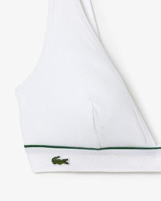 Ribbed Cotton Triangle Bralette Product Image