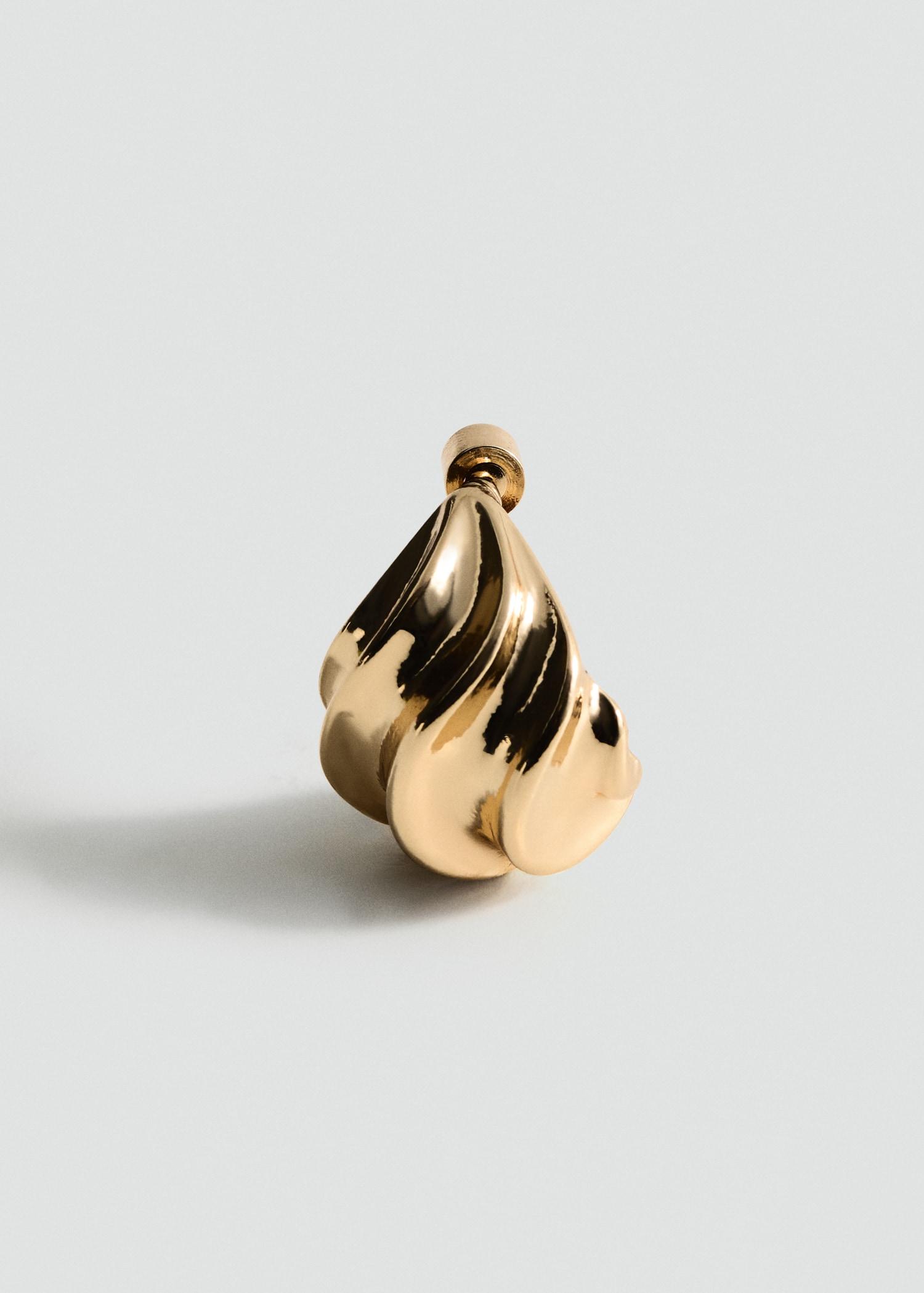 Embossed spiral earrings - Women | MANGO USA Product Image