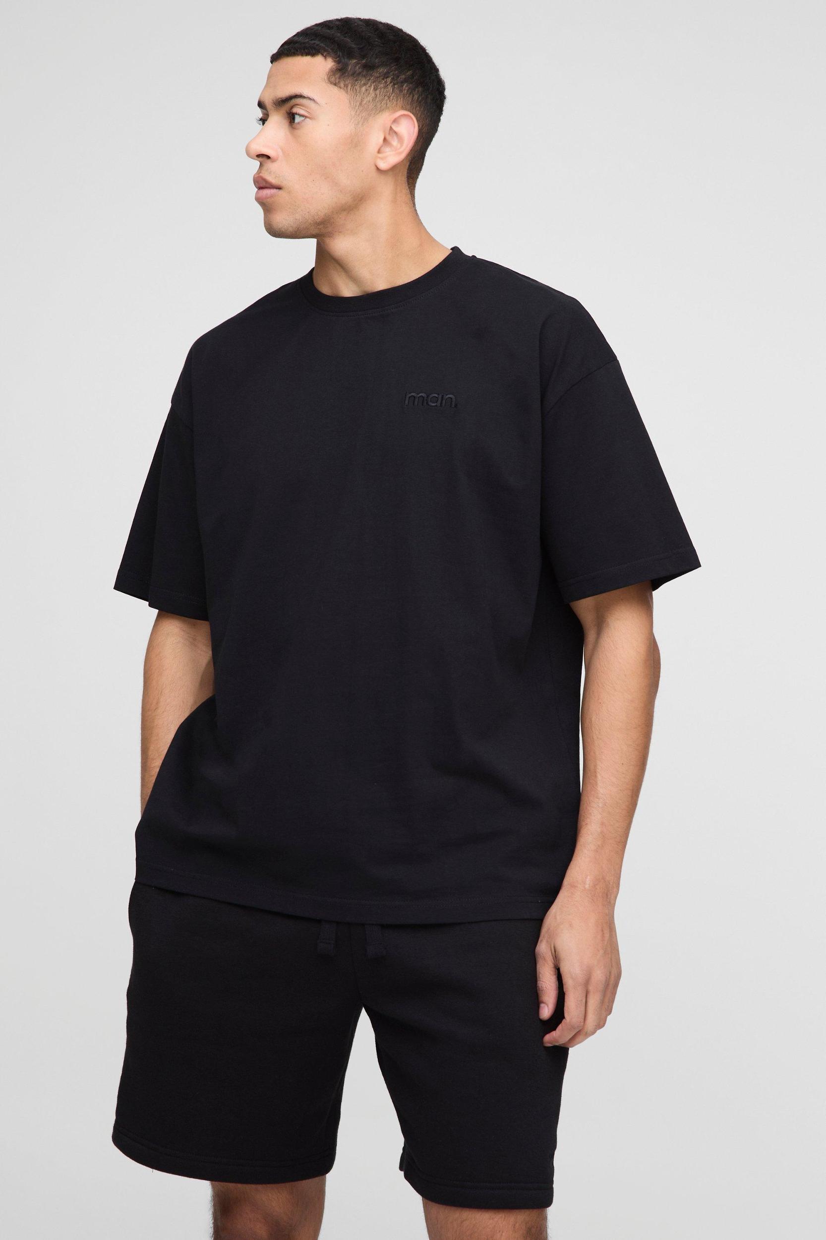 Oversized Man Sport T-Shirt & Short Set | boohooMAN USA Product Image