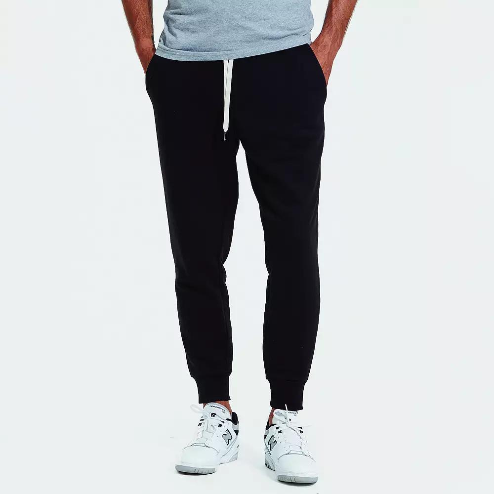 Men's True Classic French Terry Drawstring Jogger Pants, Size: Small, Black Product Image