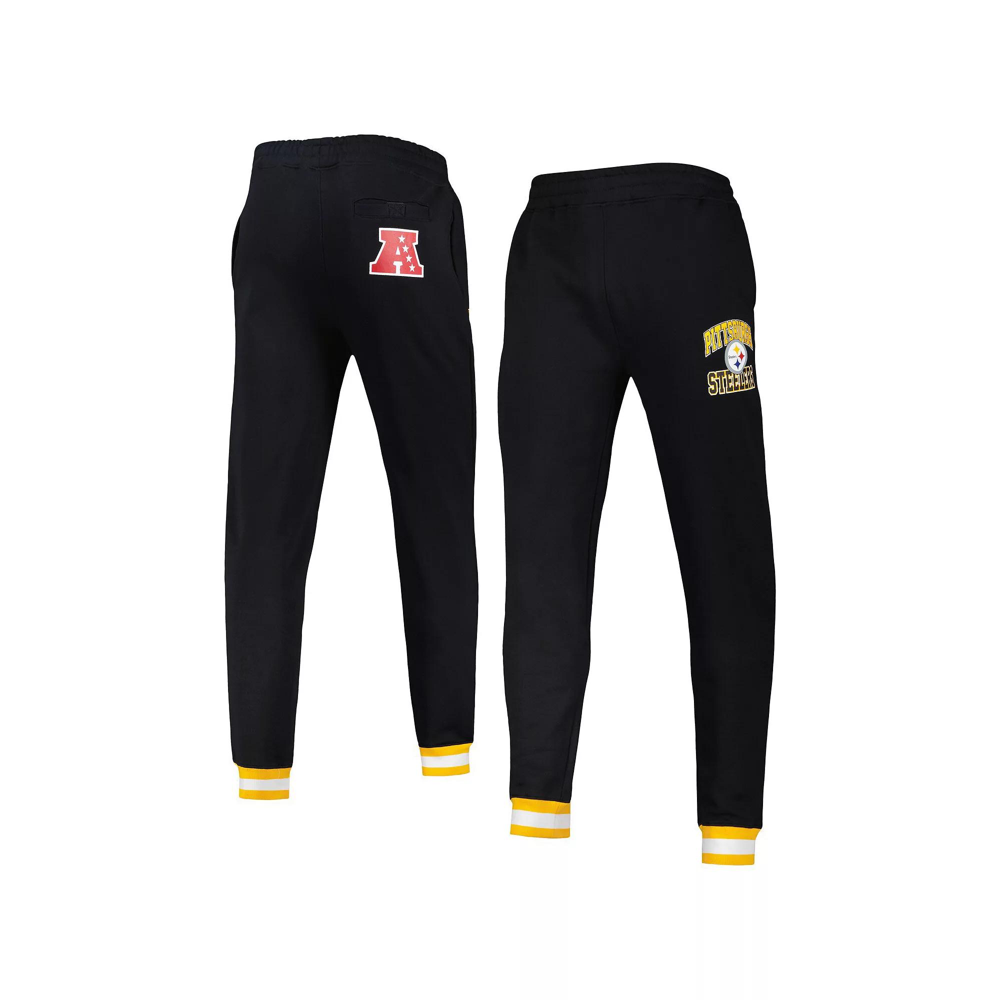 Men's Starter Black Pittsburgh Steelers Blitz Fleece Jogger Pants,  Product Image