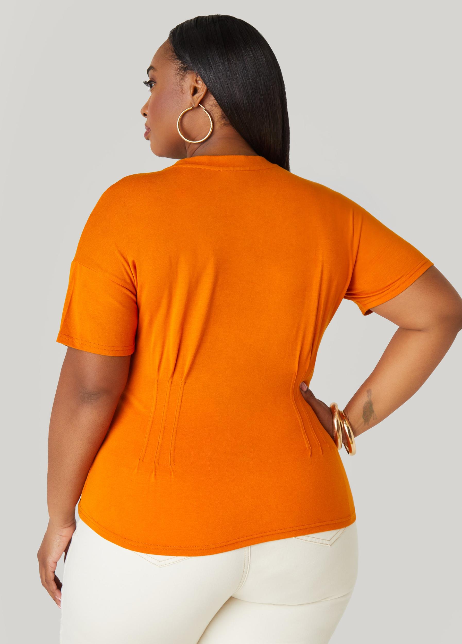 Plus Size Metallic Queen Graphic Tee Ashley Stewart Product Image