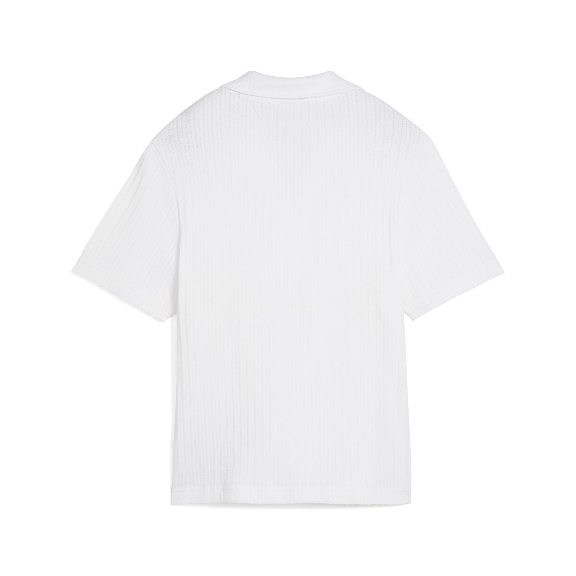 PUMA WARDROBE ESSENTIALS Women's Pointelle Shirt Product Image