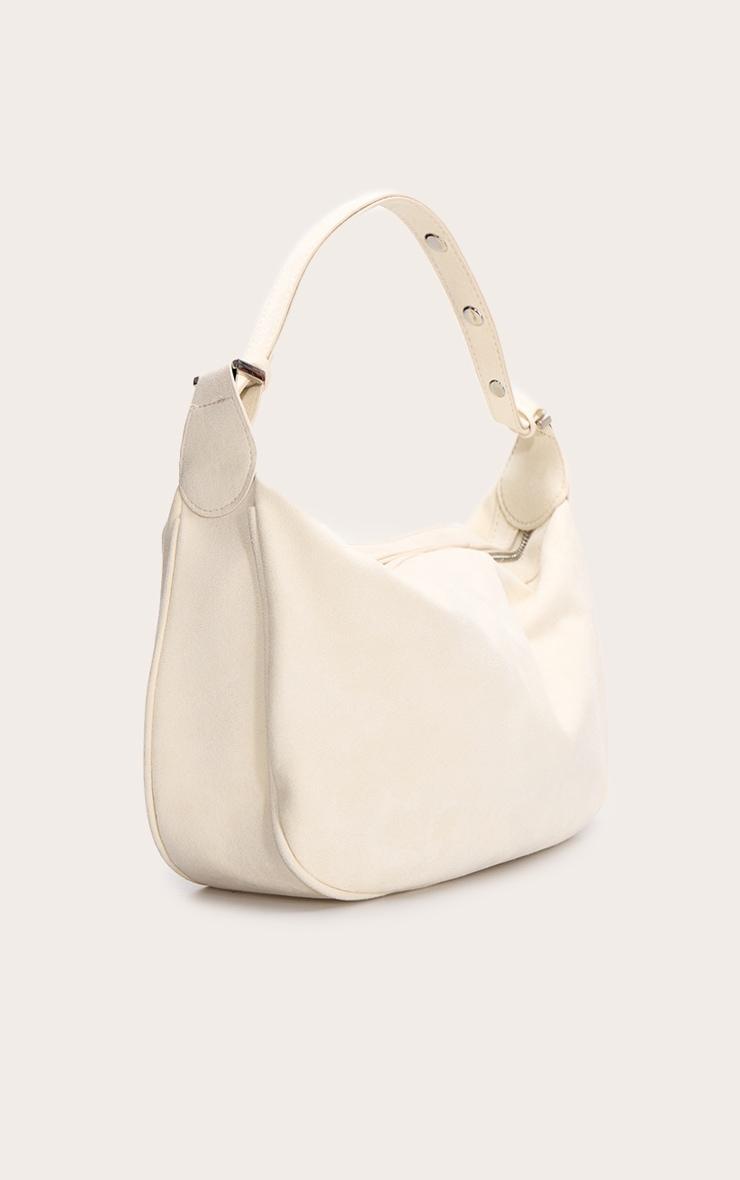 Butter Yellow Suede Oversized Slouchy Shoulder Bag Product Image