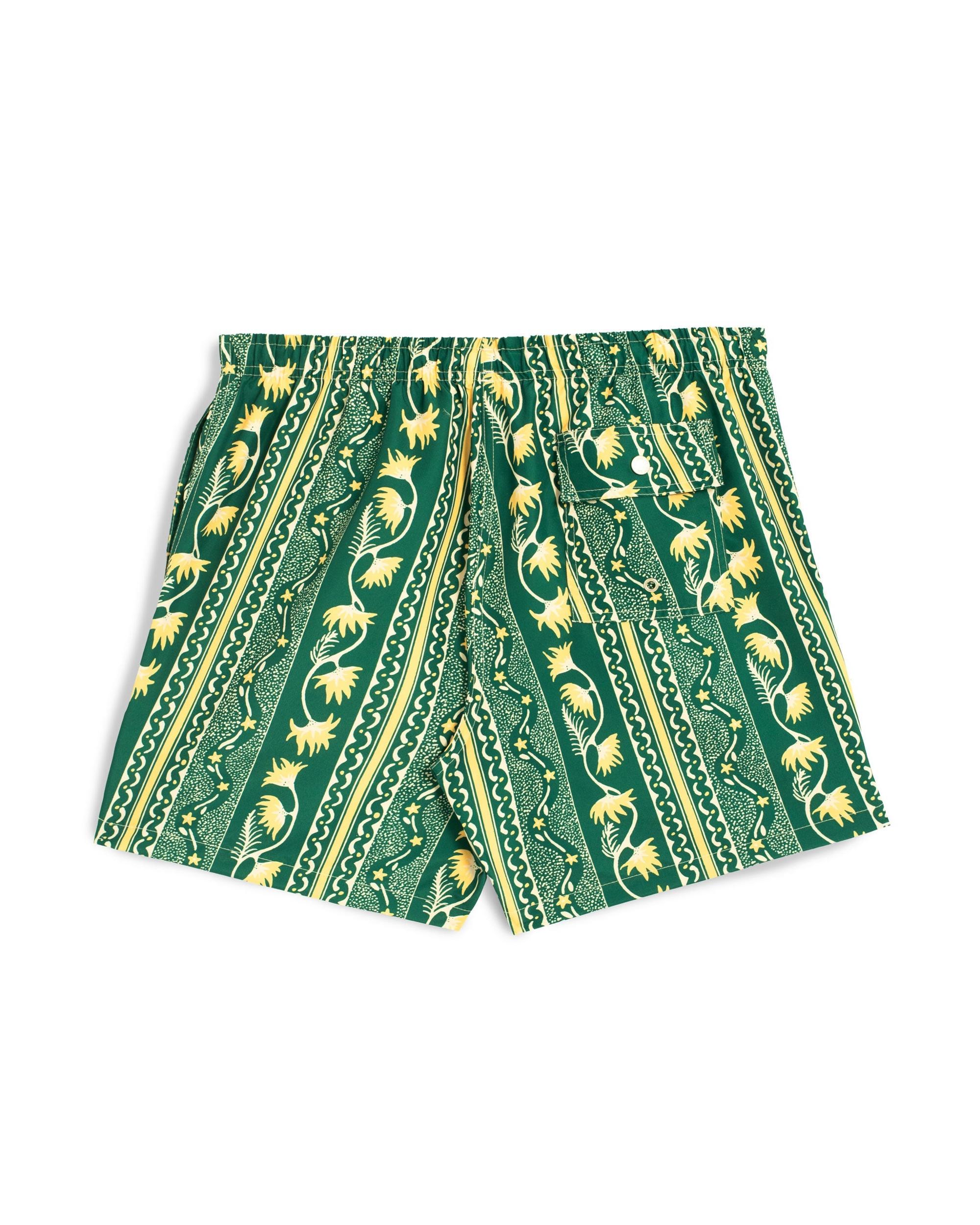 Basil Botanical Stripe Swim Trunk Product Image