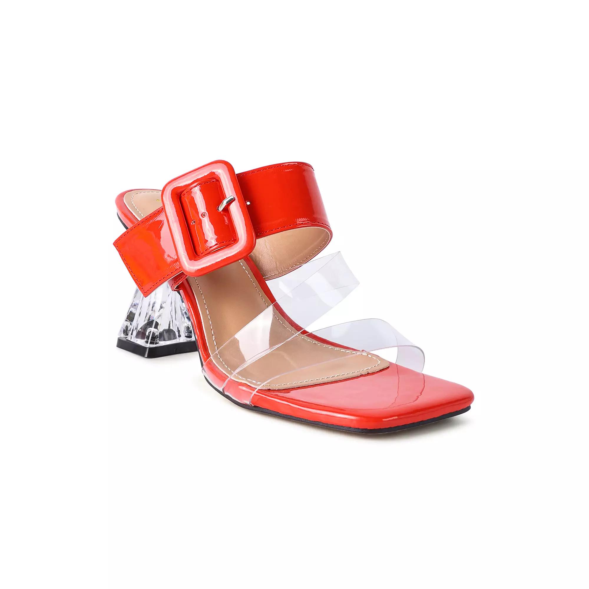 London Rag City Girl Women's Slide Buckle Sandals, Size: 7, Red Product Image