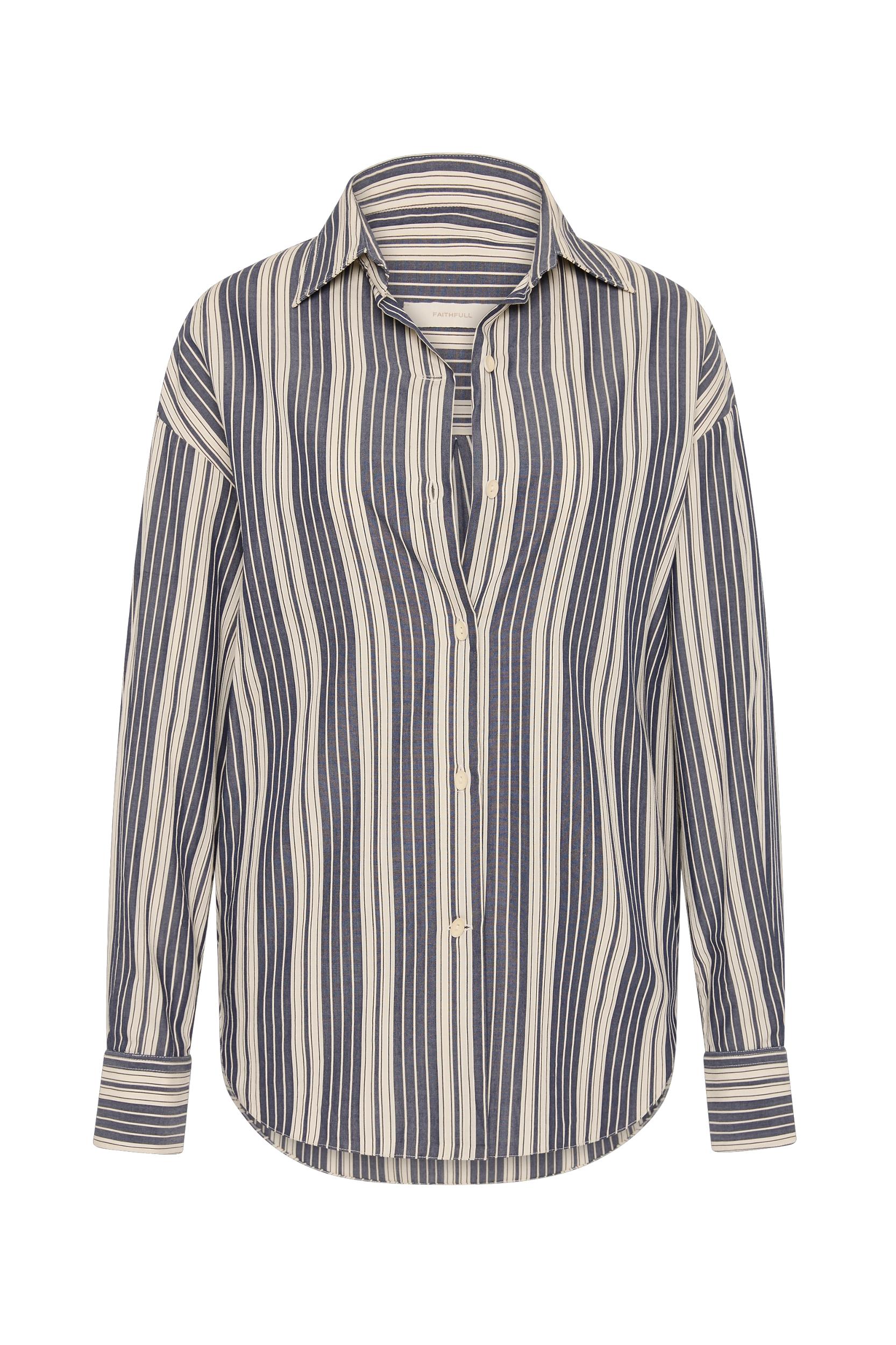 Rena Pant Antique Navy Stripe - Final Sale Product Image