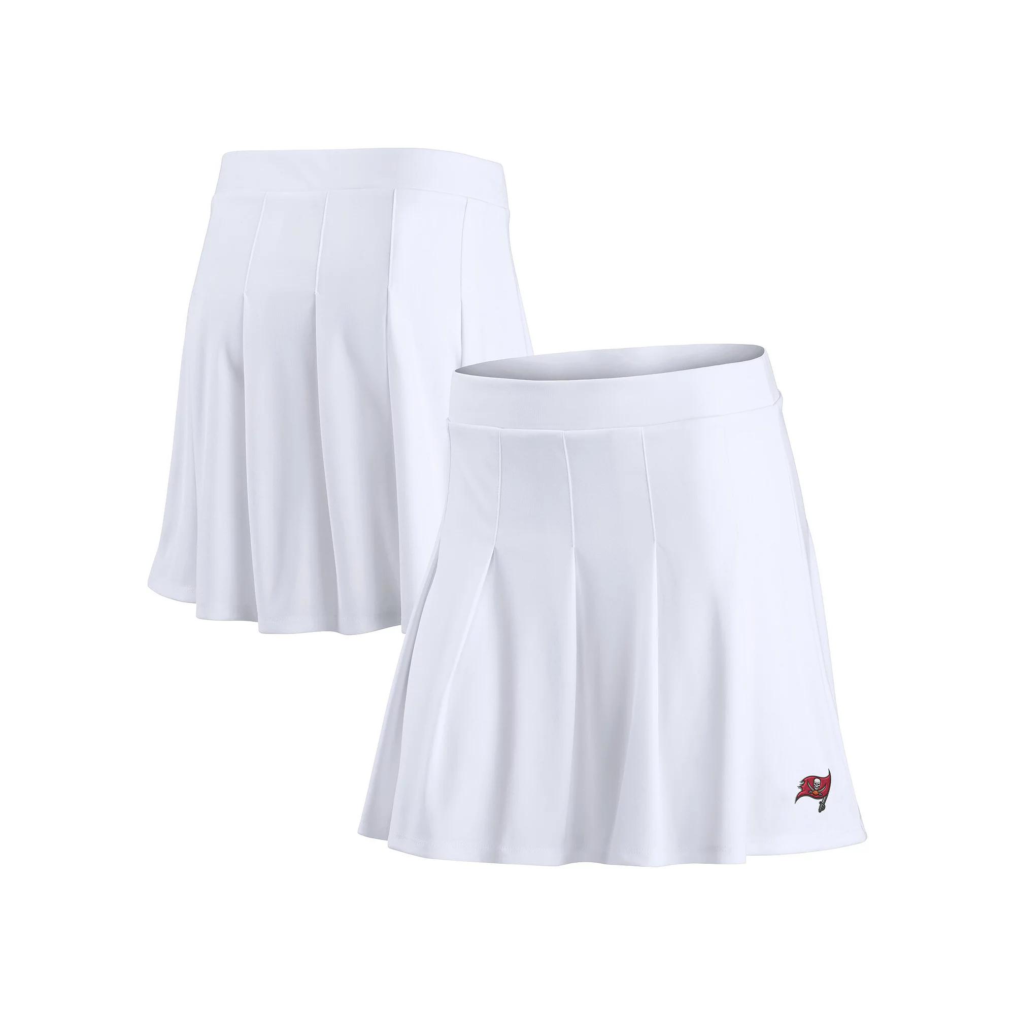 Women's Fanatics White Tampa Bay Buccaneers Primary Logo Tennis Skort,  Product Image