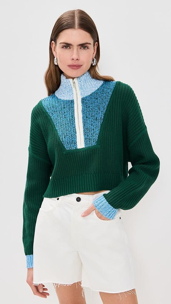 STAUD Cropped Hampton Sweater | Shopbop Product Image