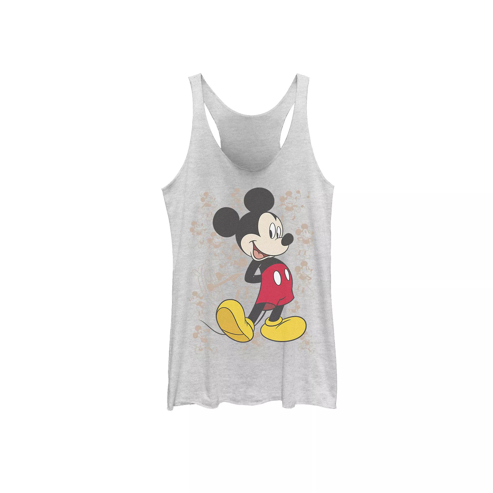 Juniors' Disney Mickey Mouse Many Mickeys Background Tank, Girl's,  Product Image