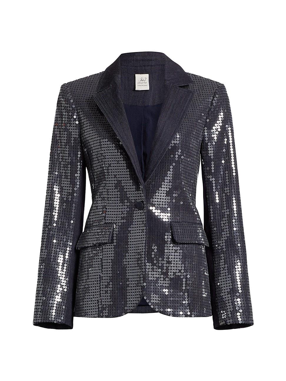 Womens Skyla Sequined Blazer Product Image