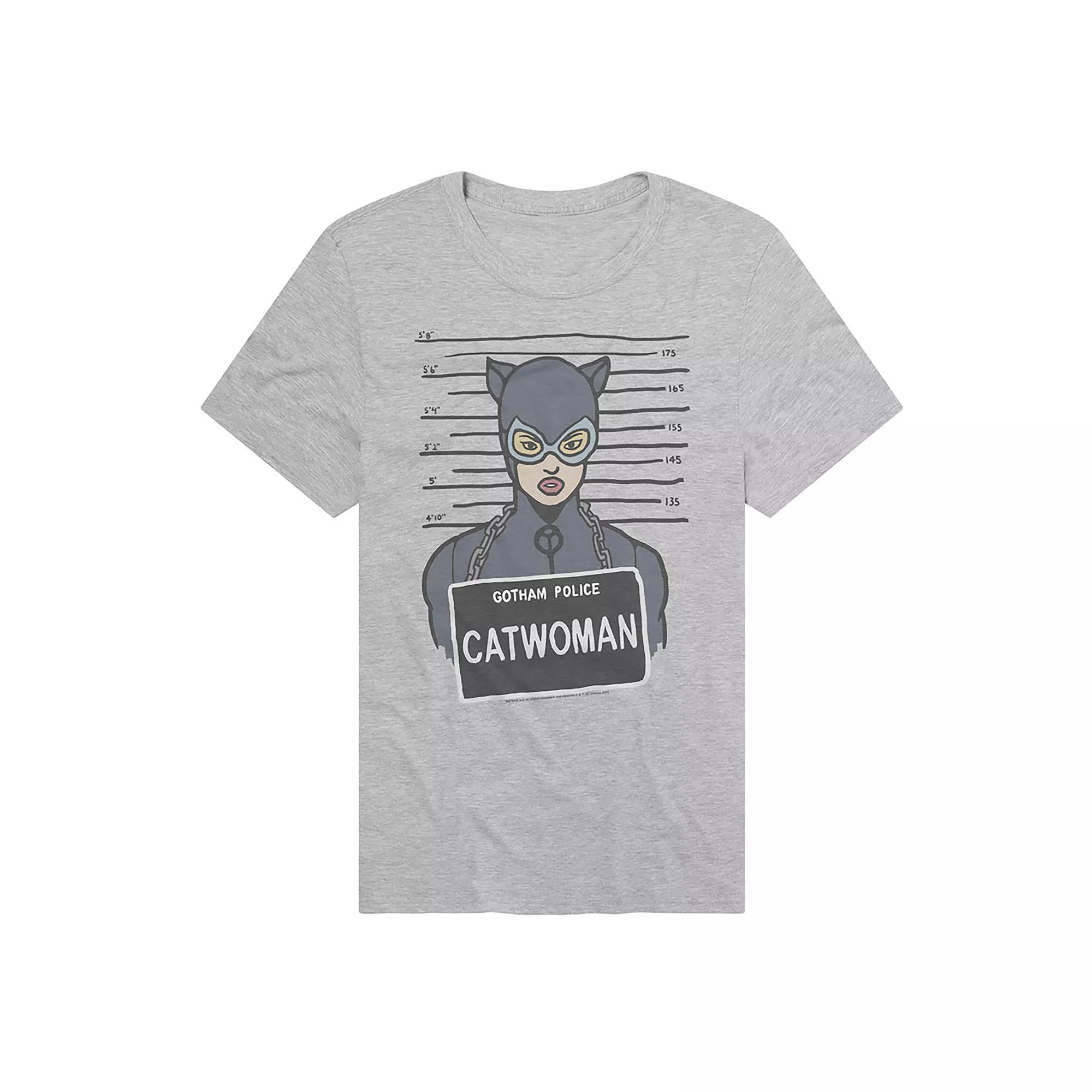 Men's DC Comics Batman Gotham Police Catwoman Mugshot Graphic Tee,  Product Image