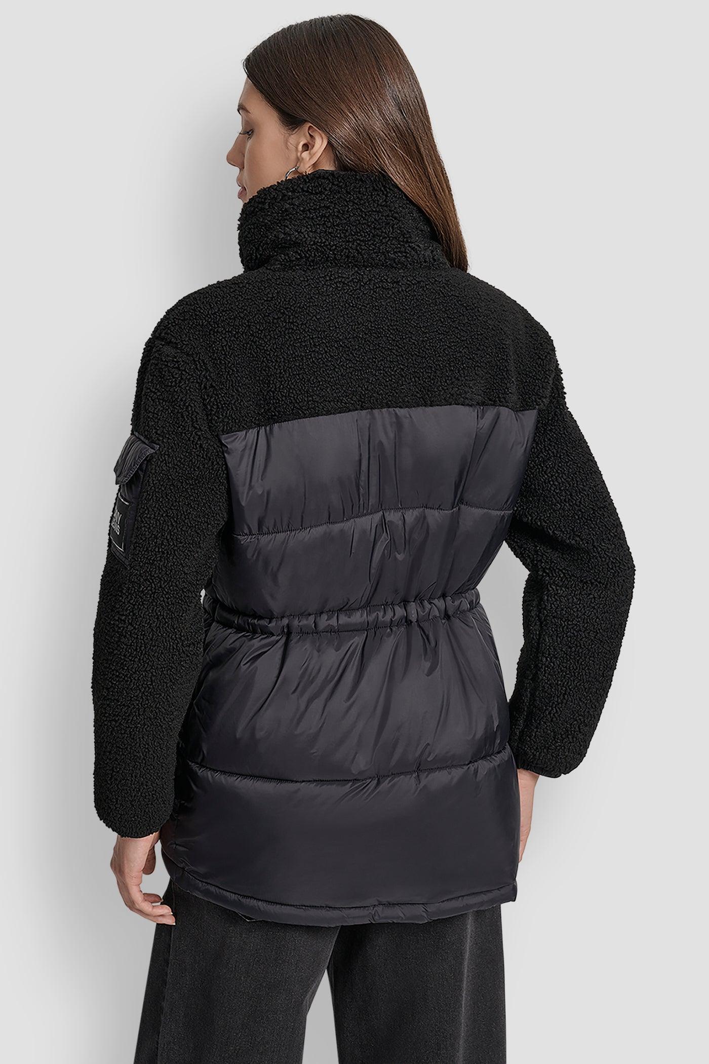 SHERPA PANELED PUFFER COAT Product Image