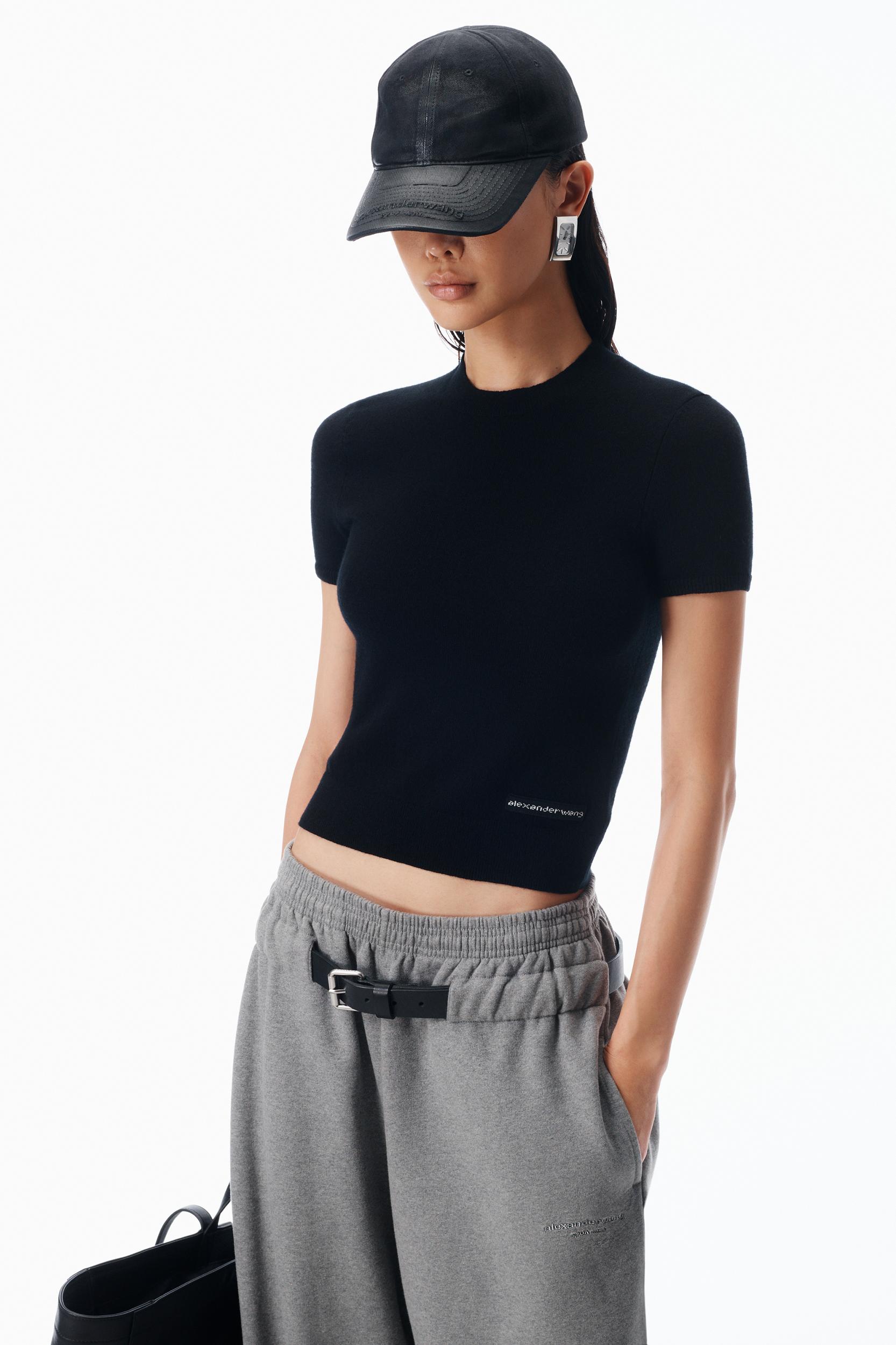 Short Sleeve Wool Tee  Product Image