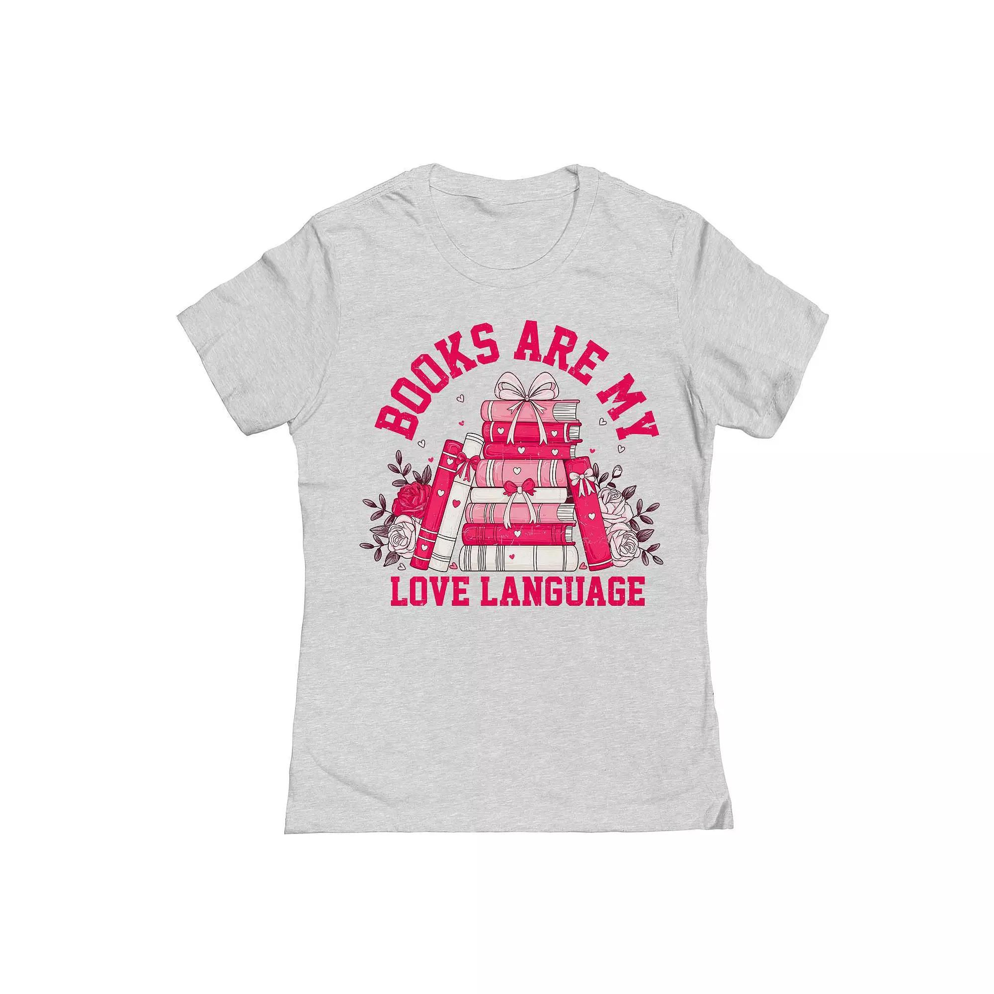 Junior's Books Love Language Graphic Tee, Women's,  Product Image